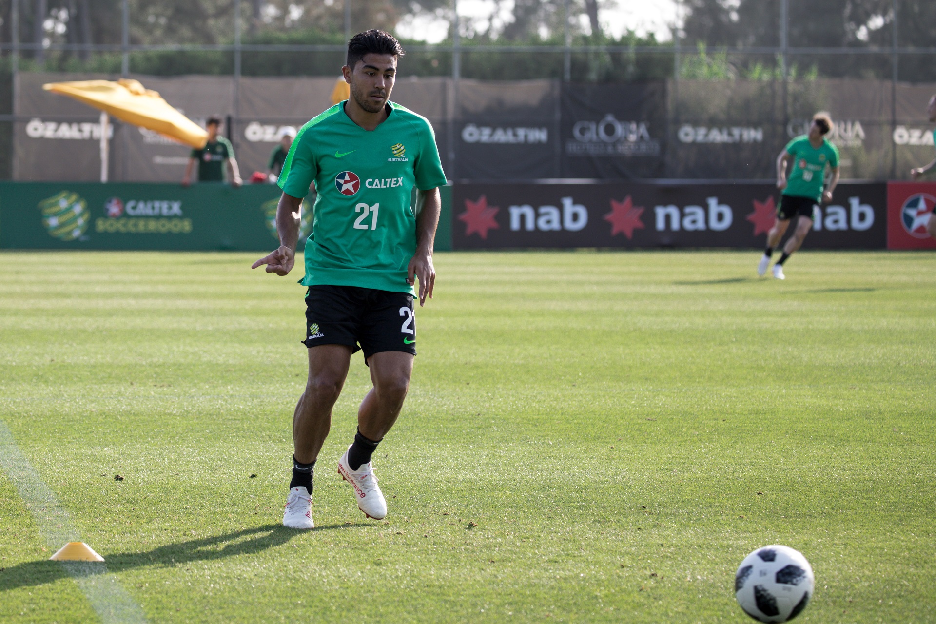 Massimo Luongo during training Massimo Luongo during training