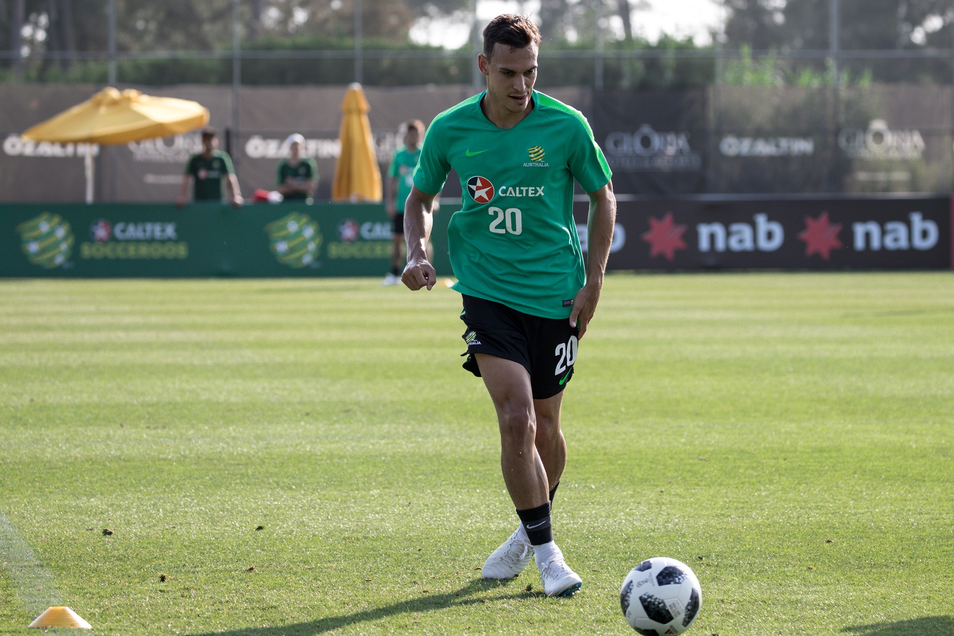 Trent Sainsbury during training