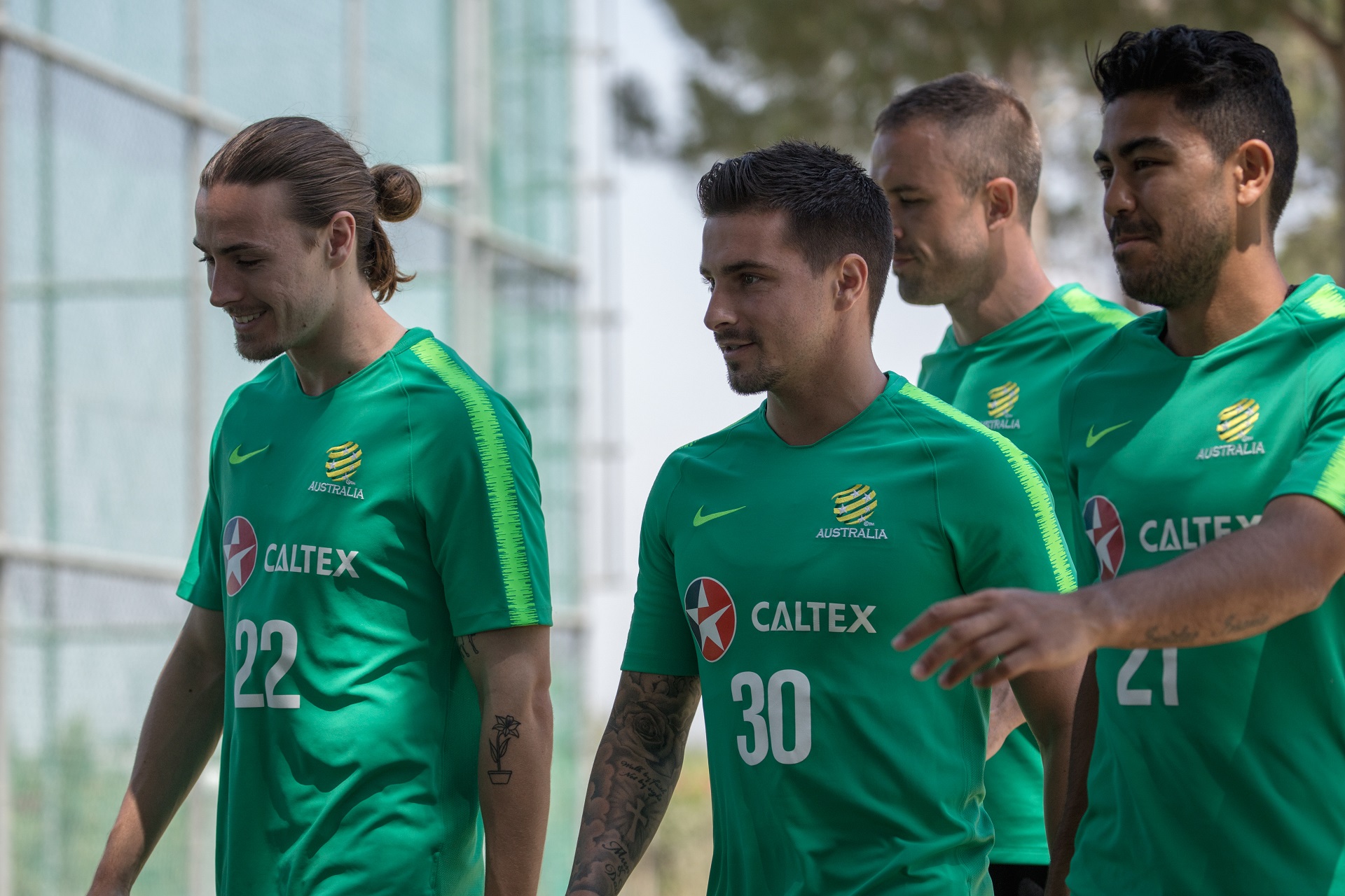 Jamie Maclaren arrived and trained on Monday