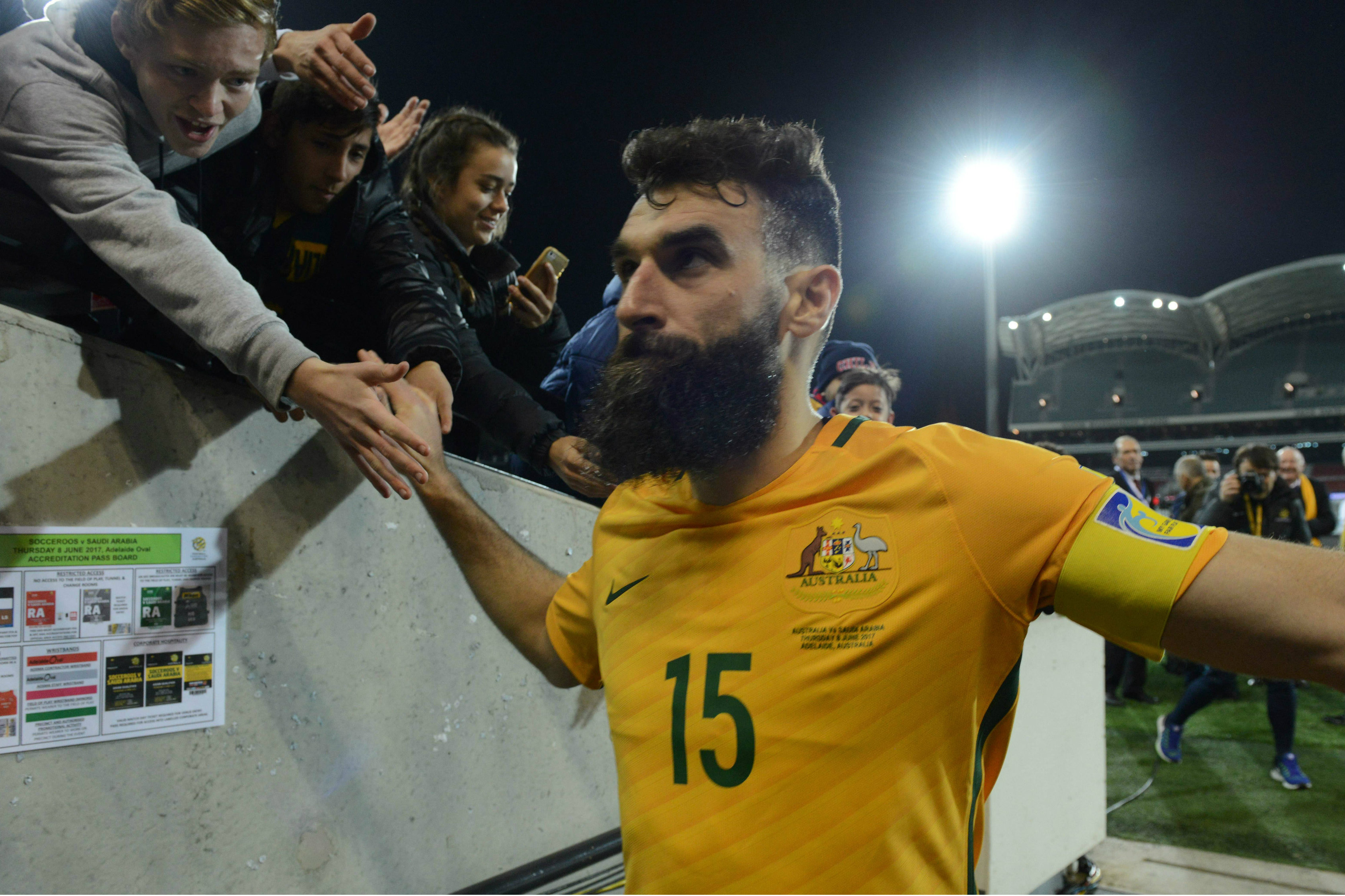 Caltex Socceroos skipper Mile Jedinak