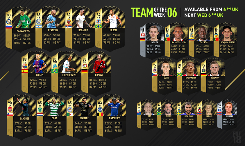Mooy EA Sports Team of the Week