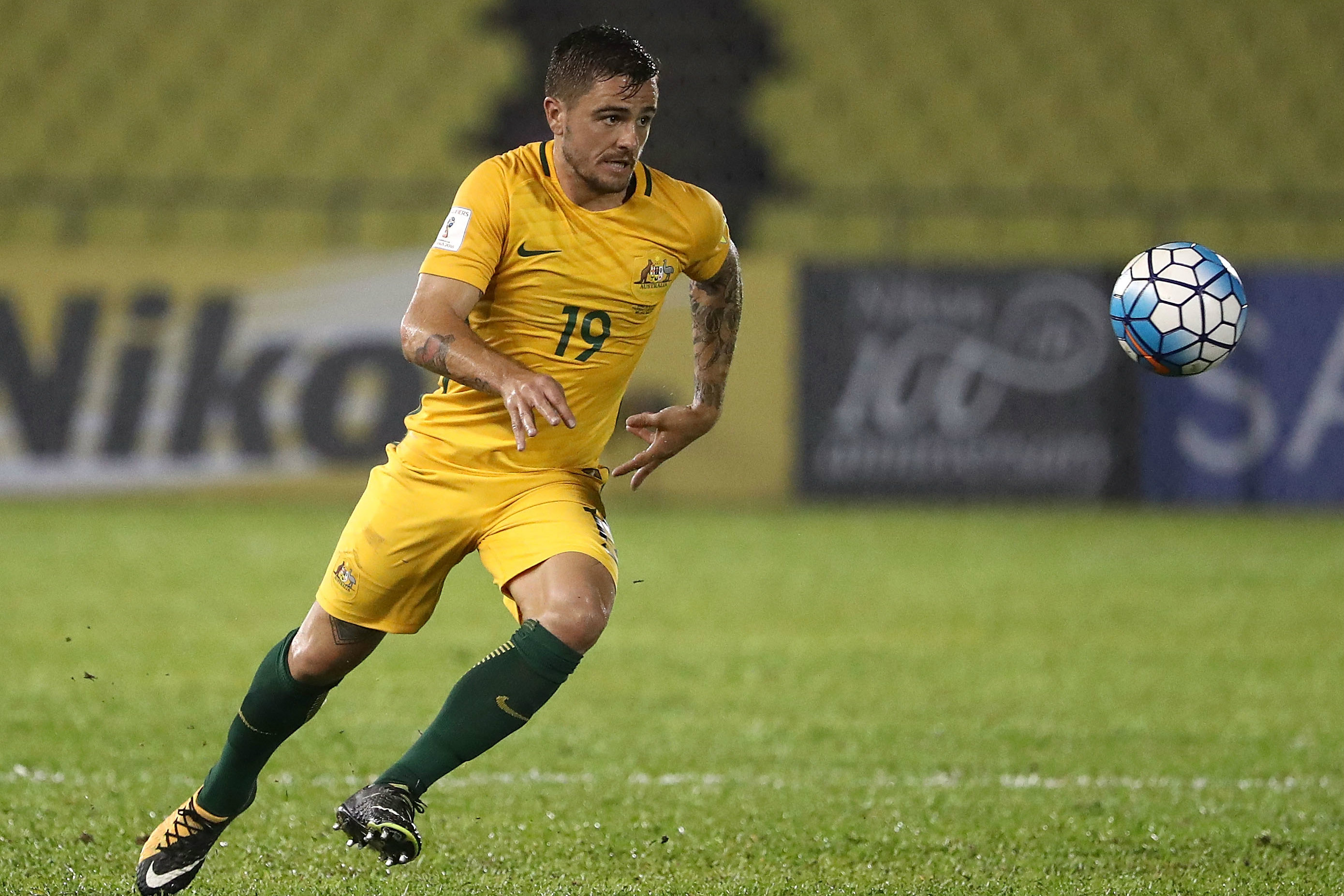 Josh Risdon was excellent for the Caltex Socceroos in the first leg. Josh Risdon was excellent for the Caltex Socceroos in the first leg.