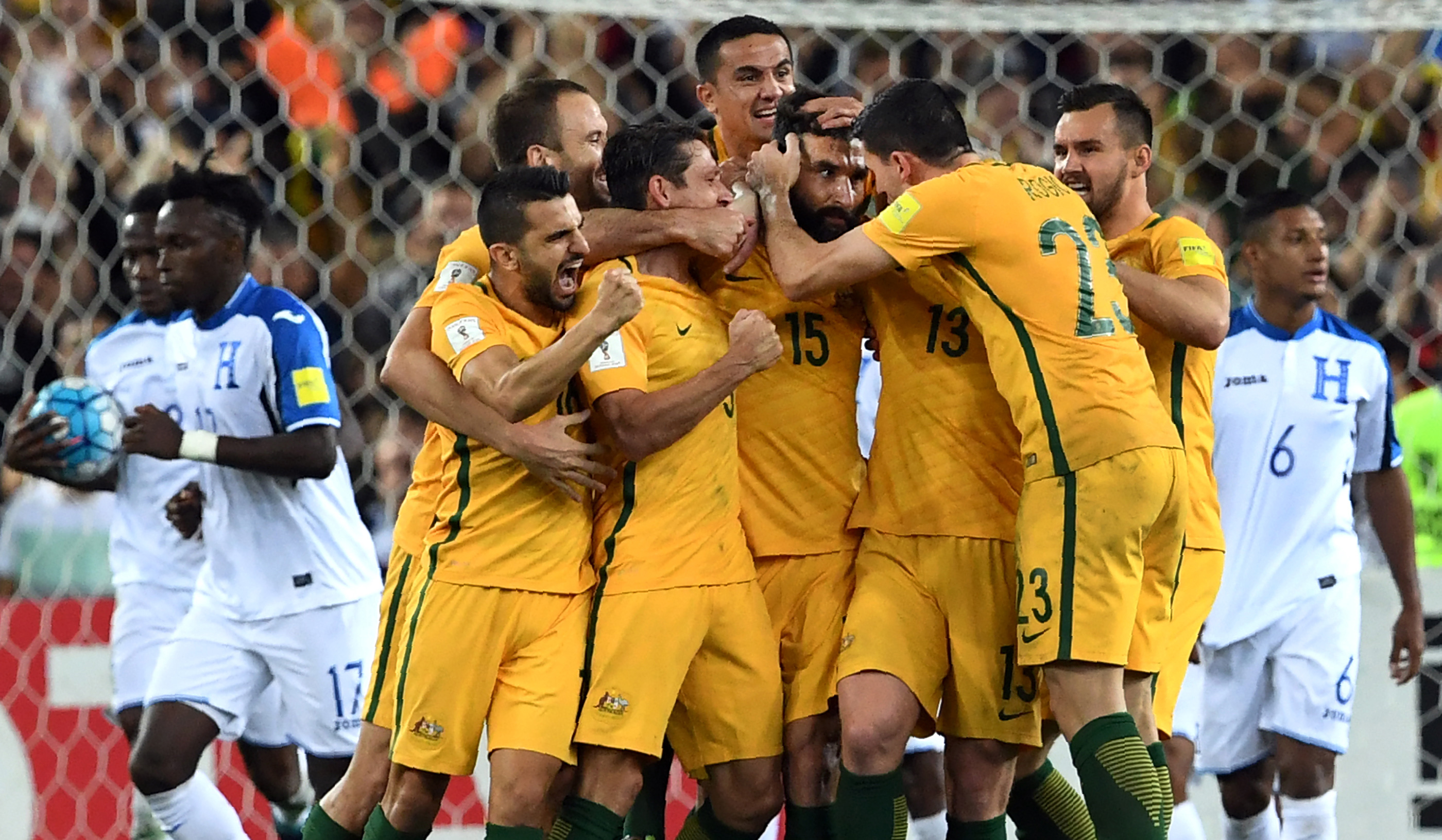 Socceroos celebrate