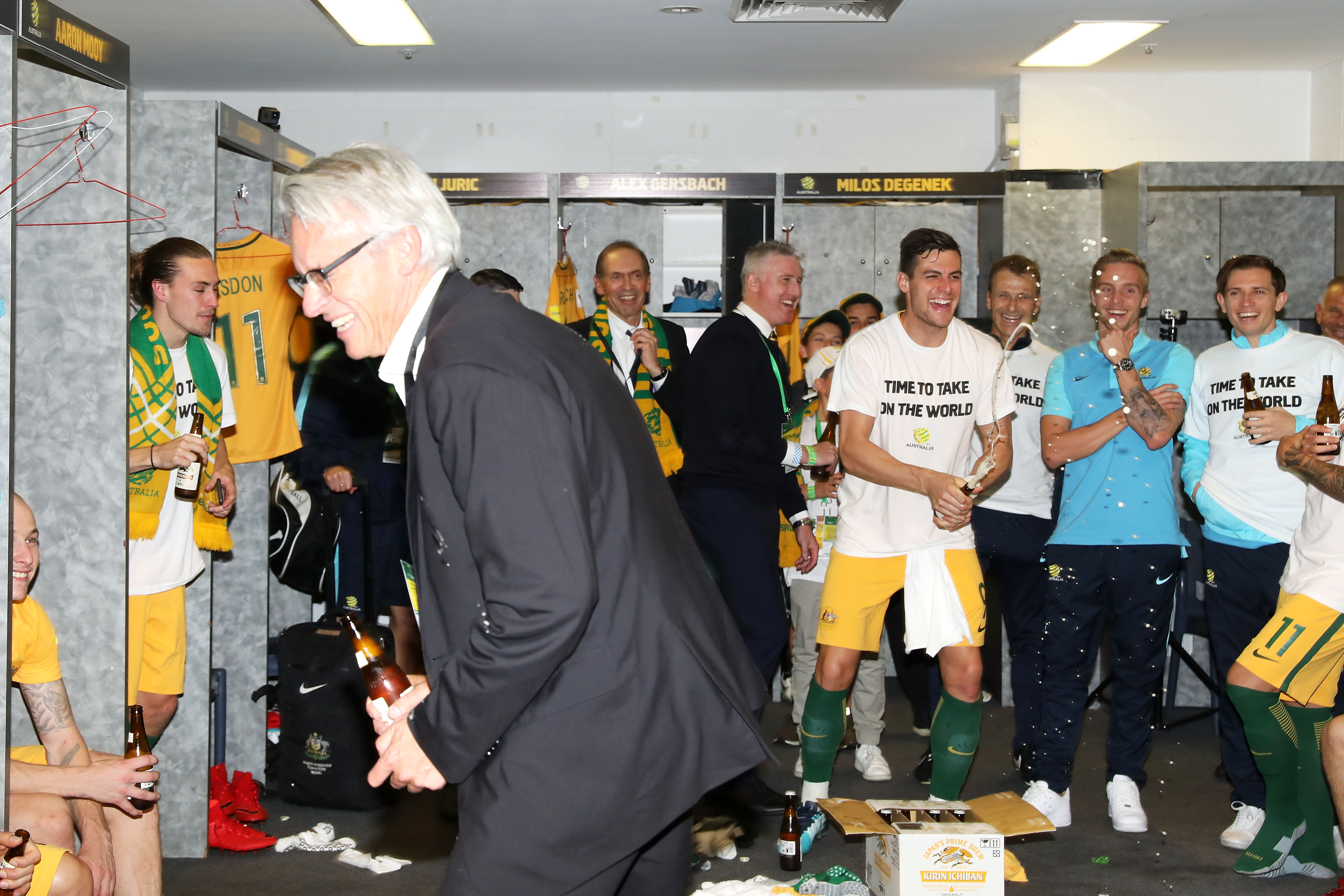 Tomi Juric celebrates