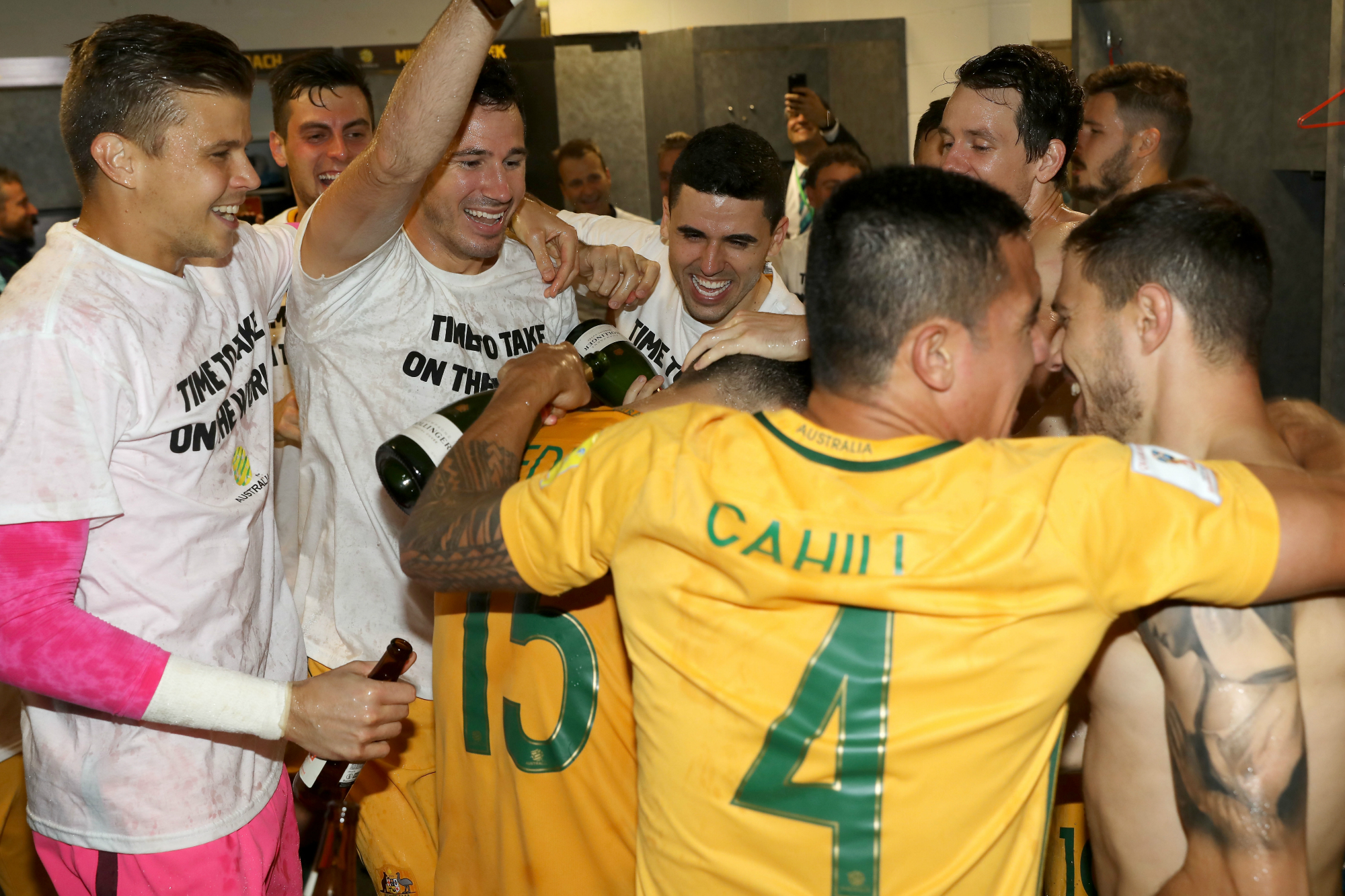 Socceroos celebrations