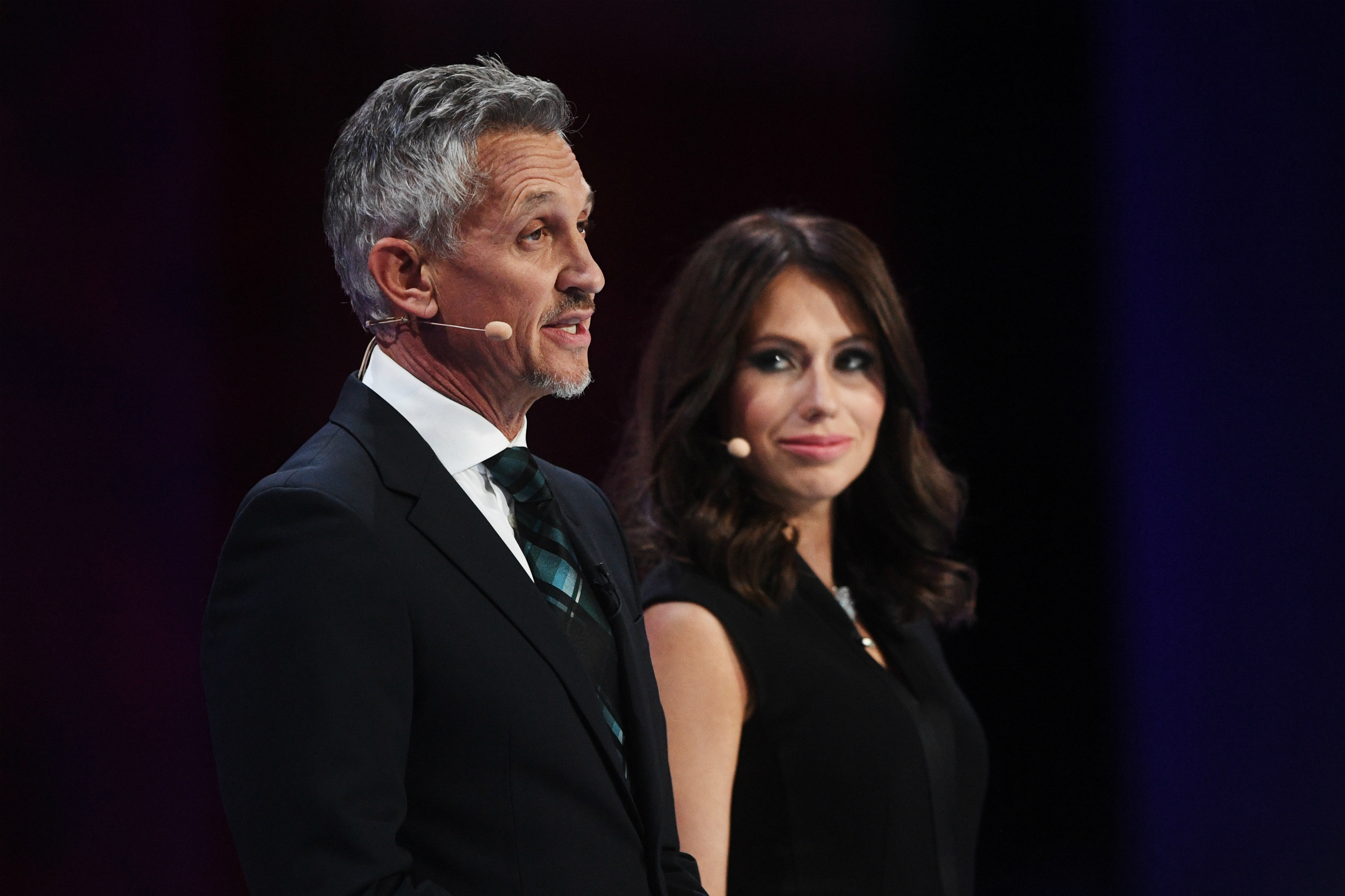 Gary Lineker and Maria Komandnaya