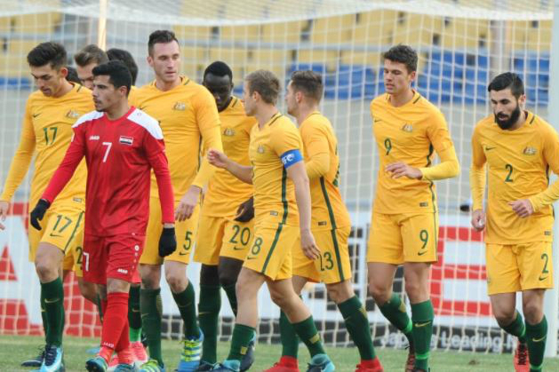 Australia celebrate against Syria