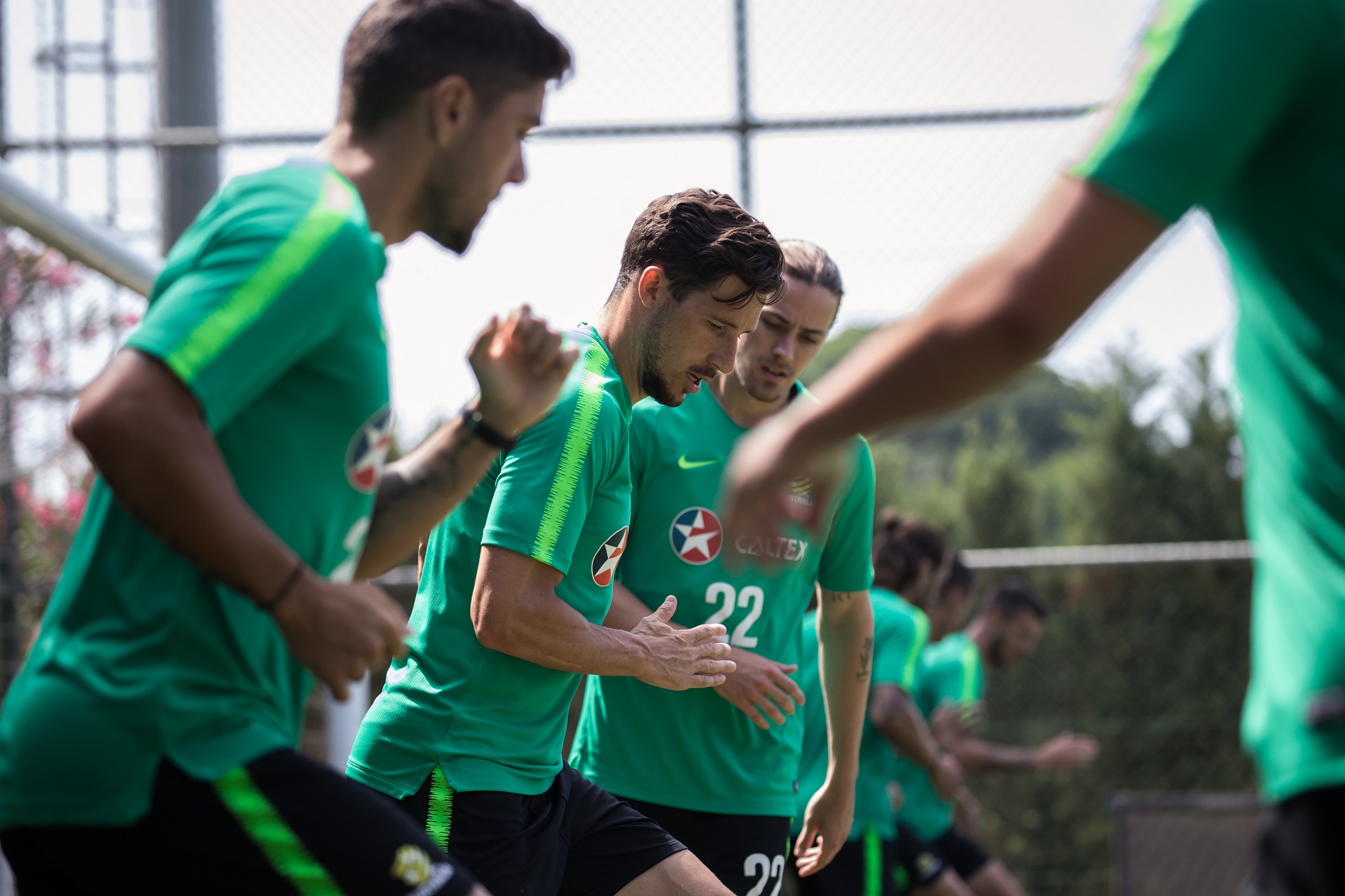 The Caltex Socceroos during Day 11 training