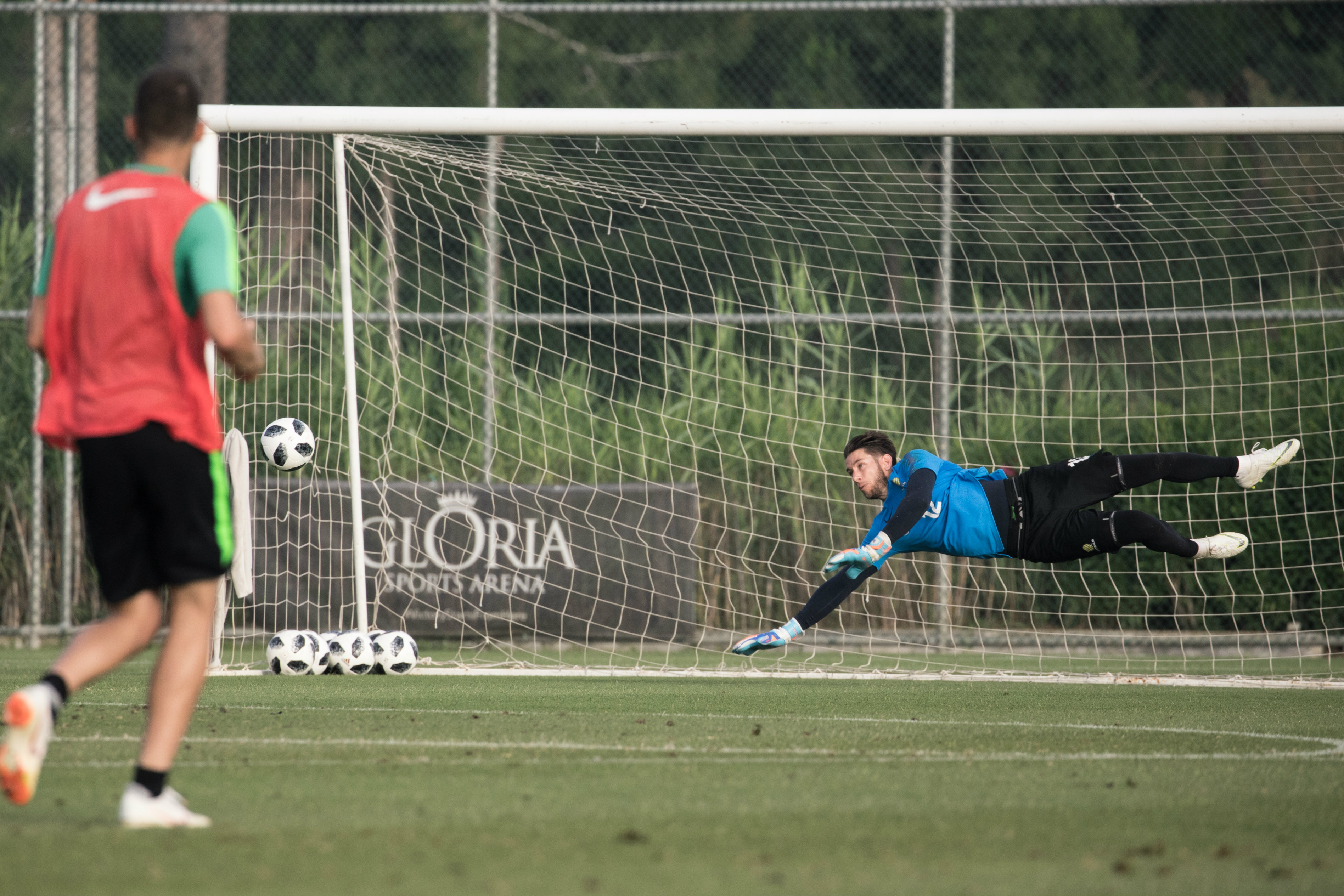 There was nothing Brad Jones could do to keep this ball out of the net.