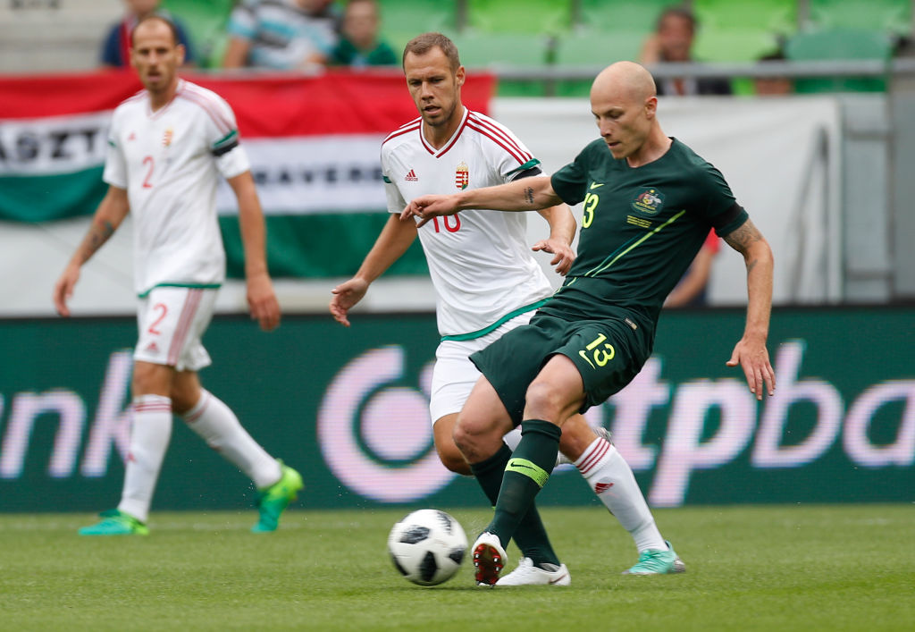 Aaron Mooy against Hungary