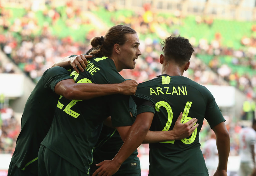 Daniel Arzani and Jackson Irvine v Hungary