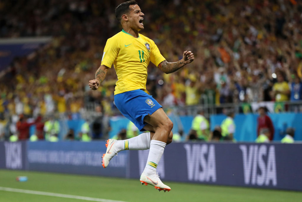 Philippe Coutinho celebrates his goal against Switzerland Philippe Coutinho celebrates his goal against Switzerland