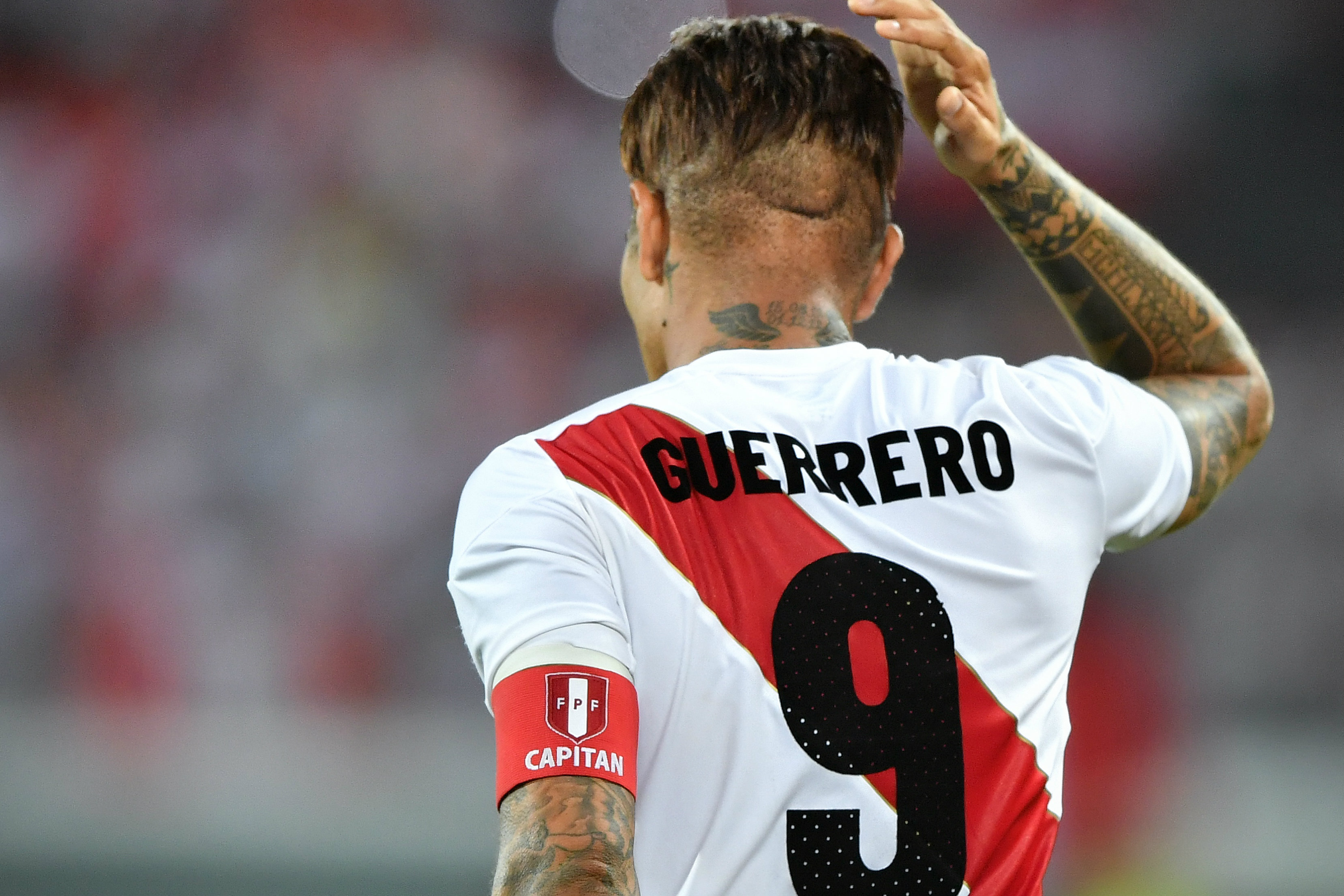 Peru captain Paolo Guerrero Peru captain Paolo Guerrero
