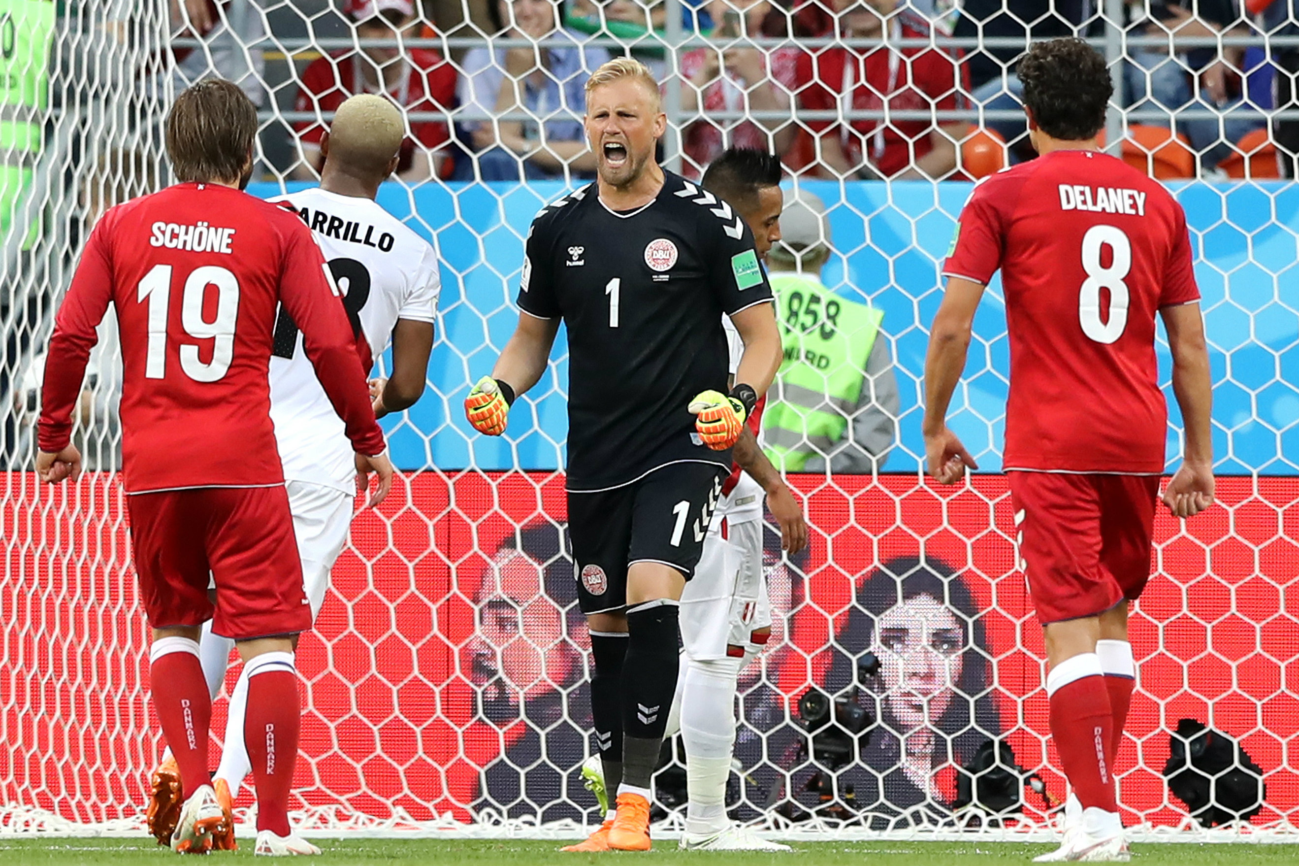 Kasper Schmeichel made a number of important saves for Denmark. Kasper Schmeichel made a number of important saves for Denmark.