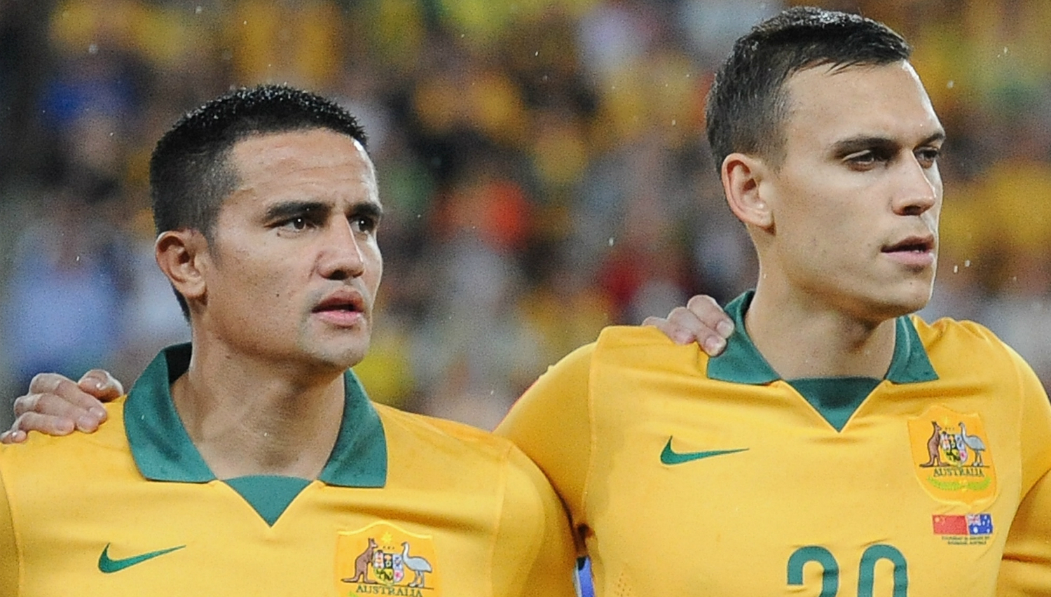 Tim Cahill and Trent Sainsbury