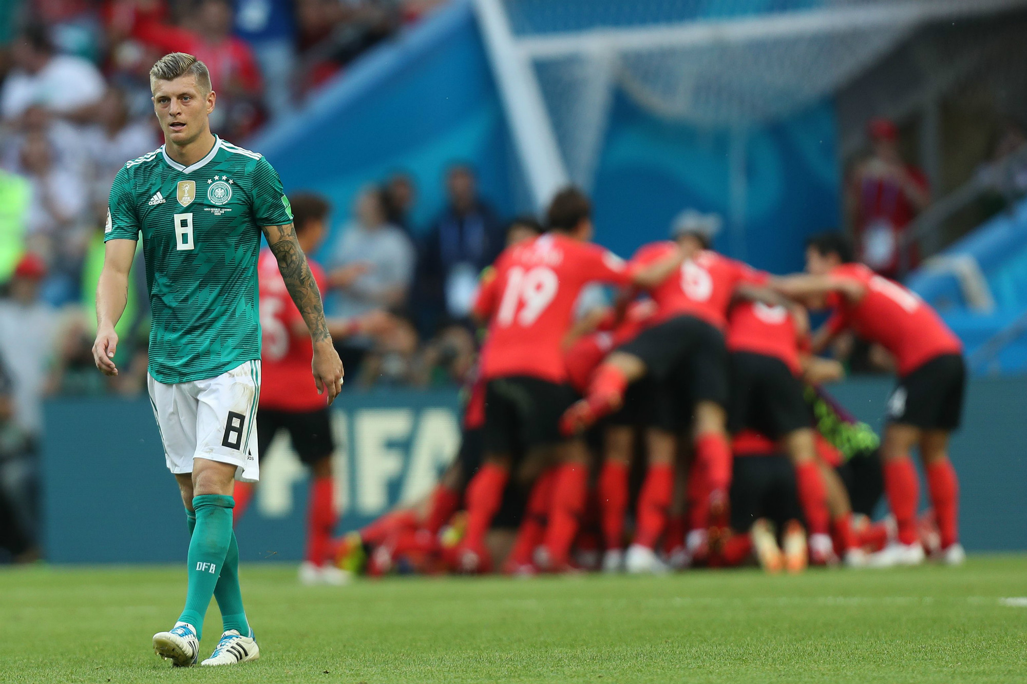Kroos is sad as Korea celebrate Kroos is sad as Korea celebrate
