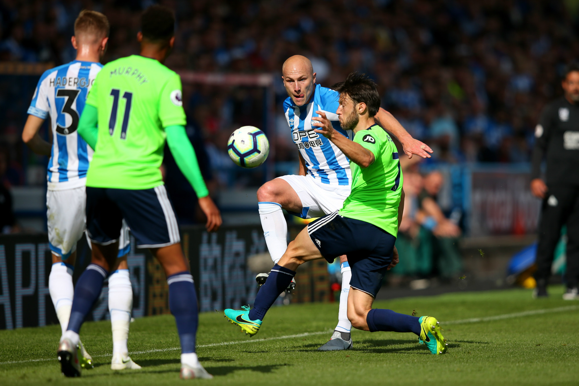 Mooy battles hard against Cardiff City