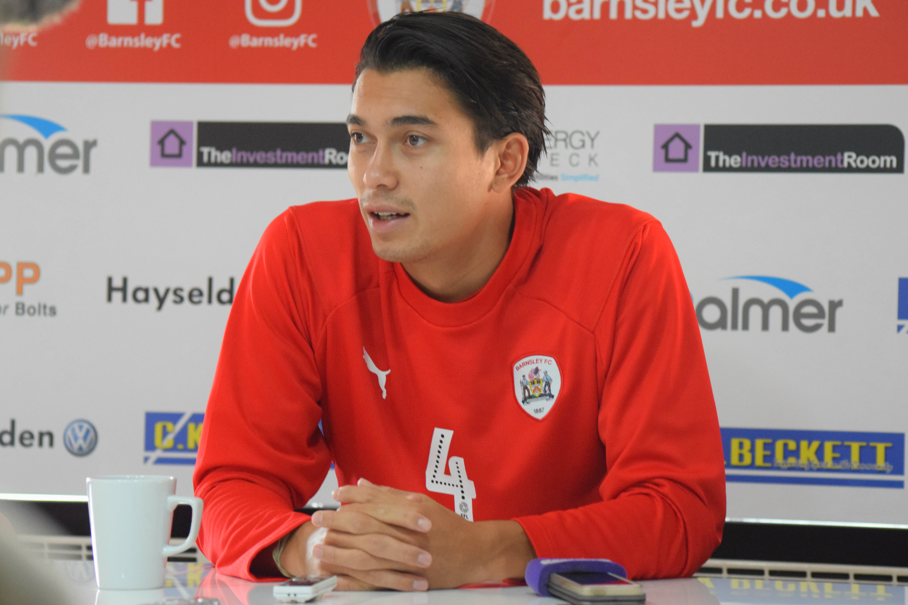 Kenneth Dougall fronts the media in Barnsley after his Caltex Socceroos selection. Kenneth Dougall fronts the media in Barnsley after his Caltex Socceroos selection.