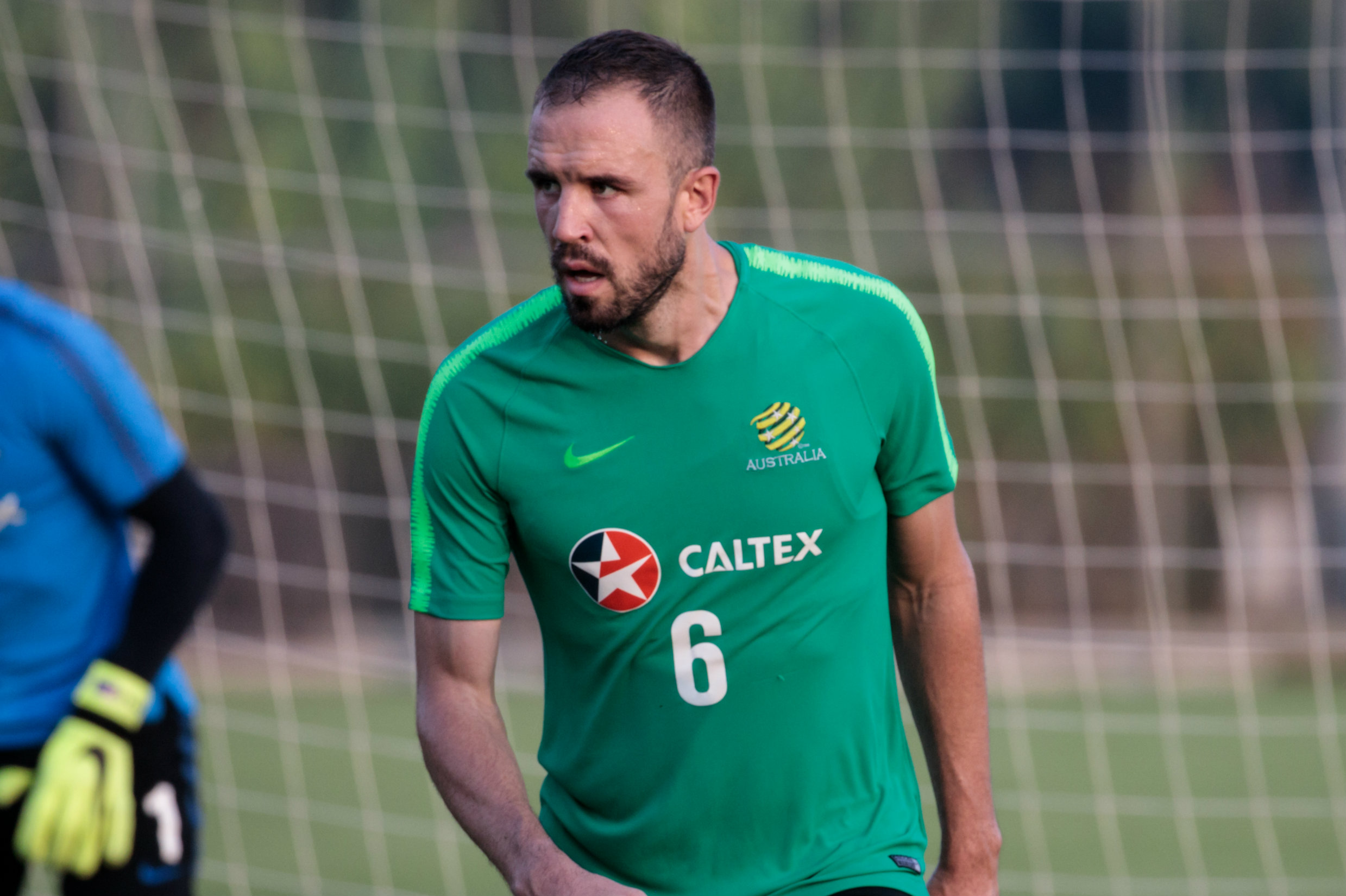 Matt Jurman during the Caltex Socceroos training camp in Turkey.
