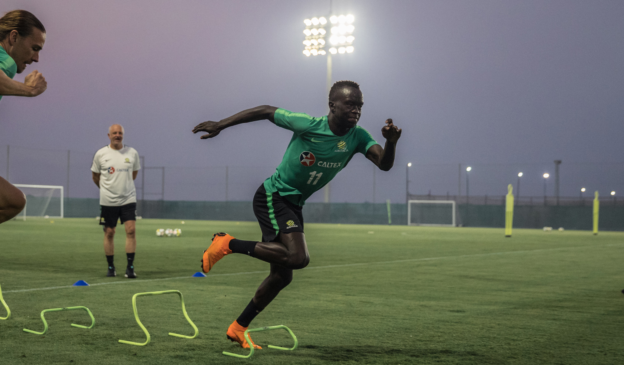Awer Mabil training in Dubai