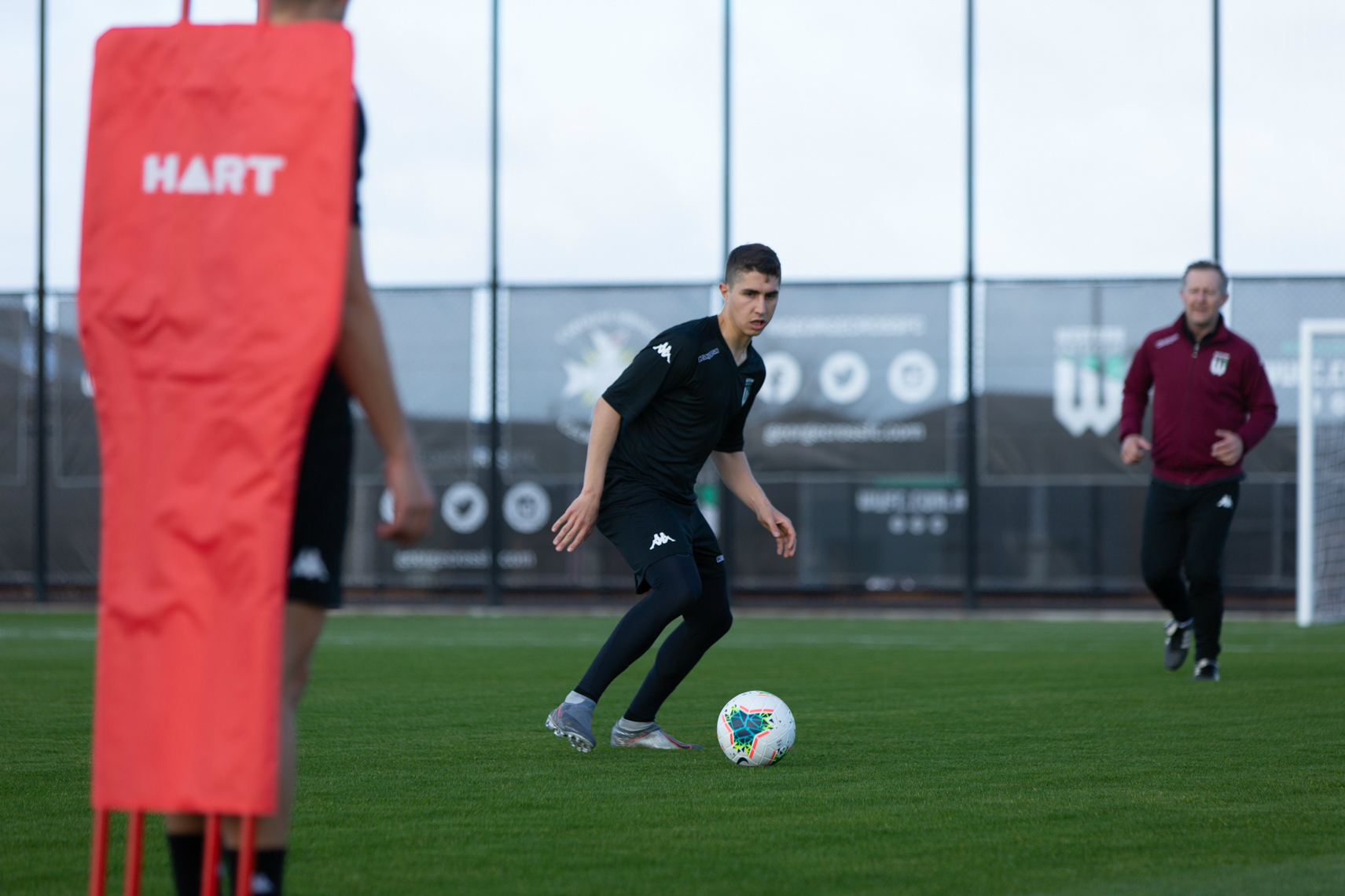 Sebastian Pasquali in training with Western United FC