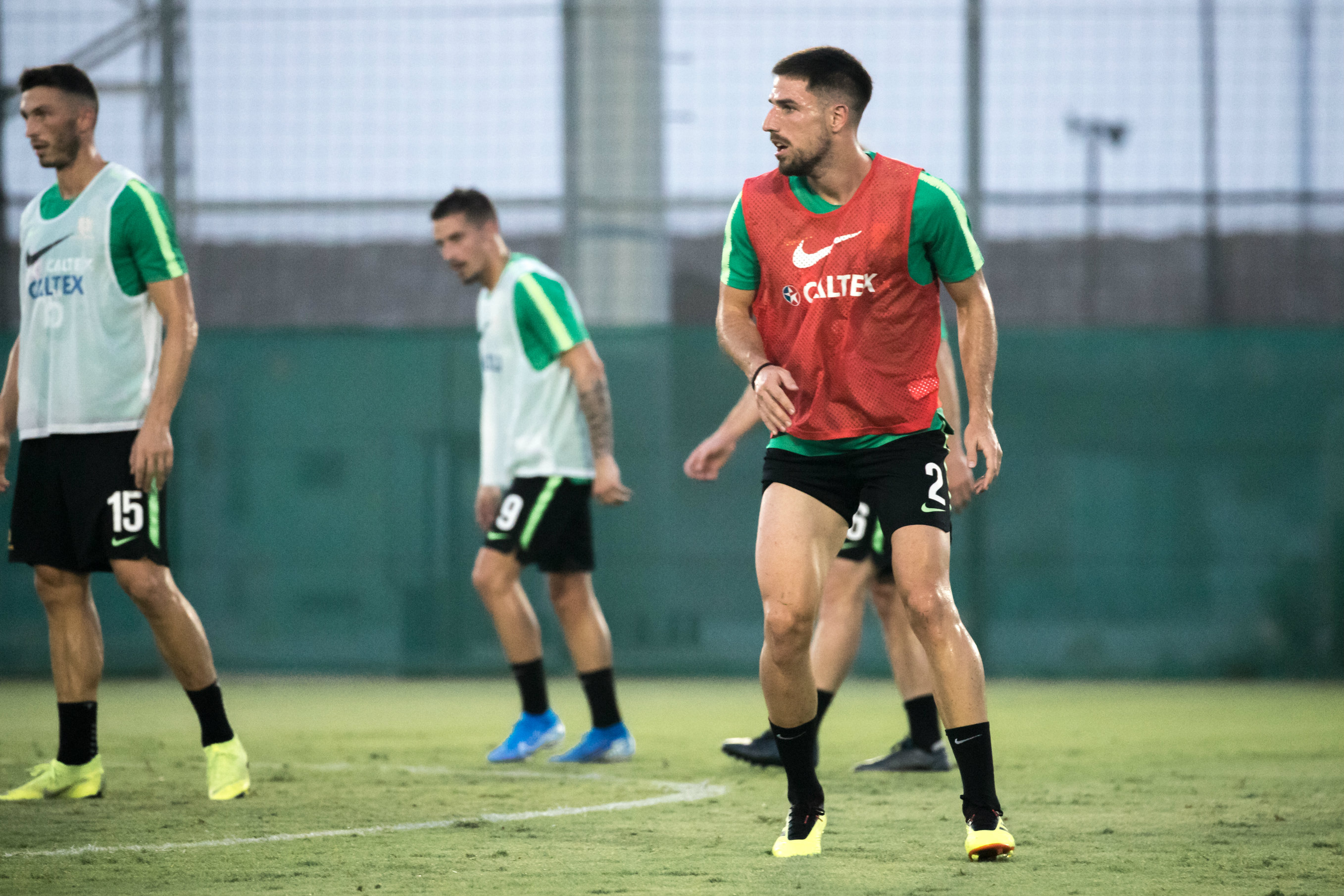 Milos Degenek working hard in Dubai ahead of next week's qualifier against Kuwait