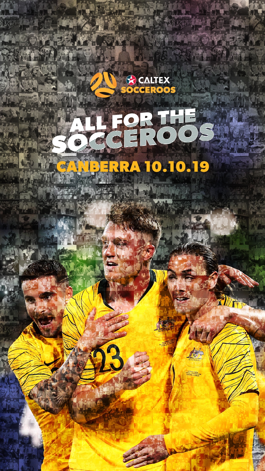 Caltex Socceroos v Nepal Mosaic Wallpaper