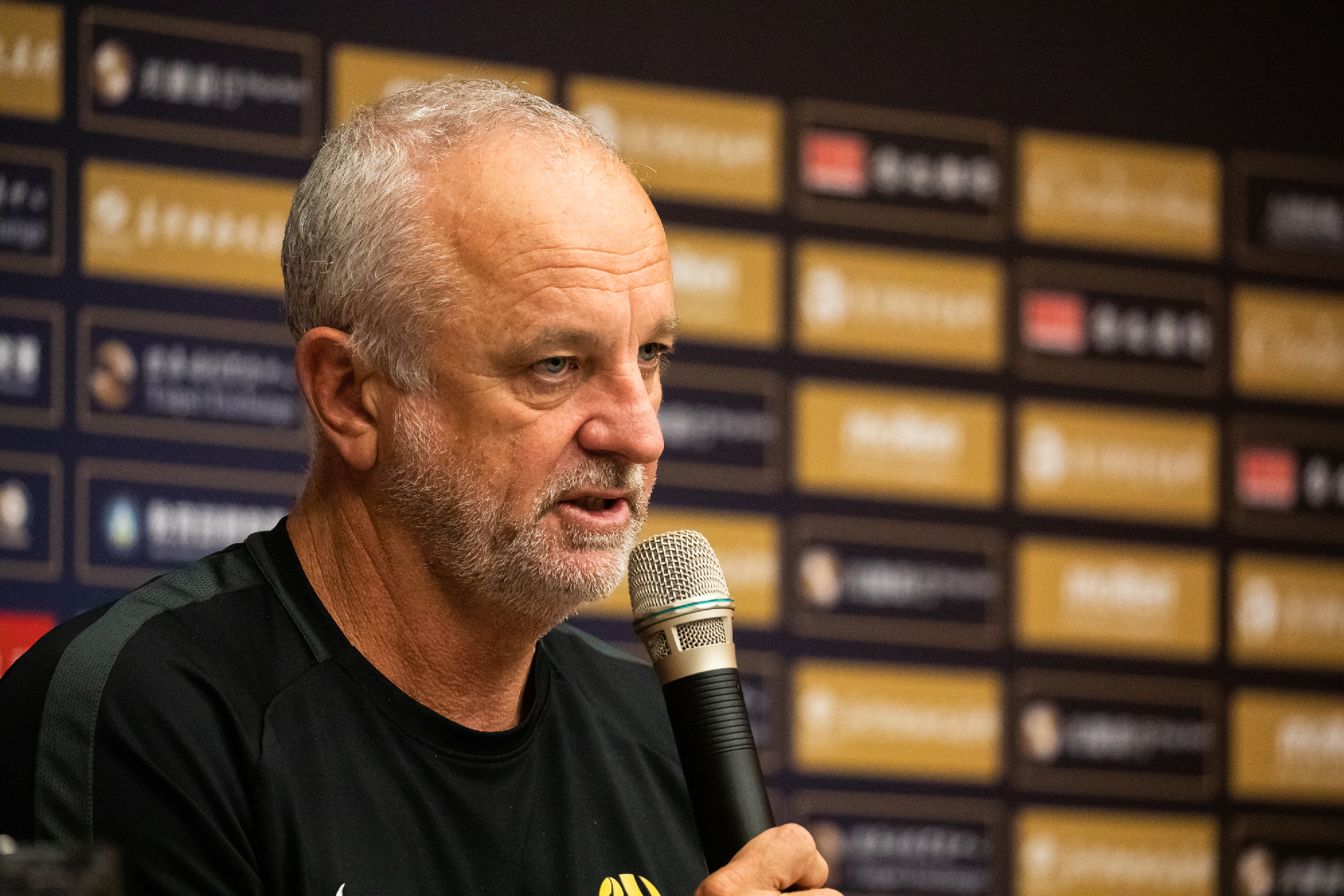 Graham Arnold at pre-match press conference