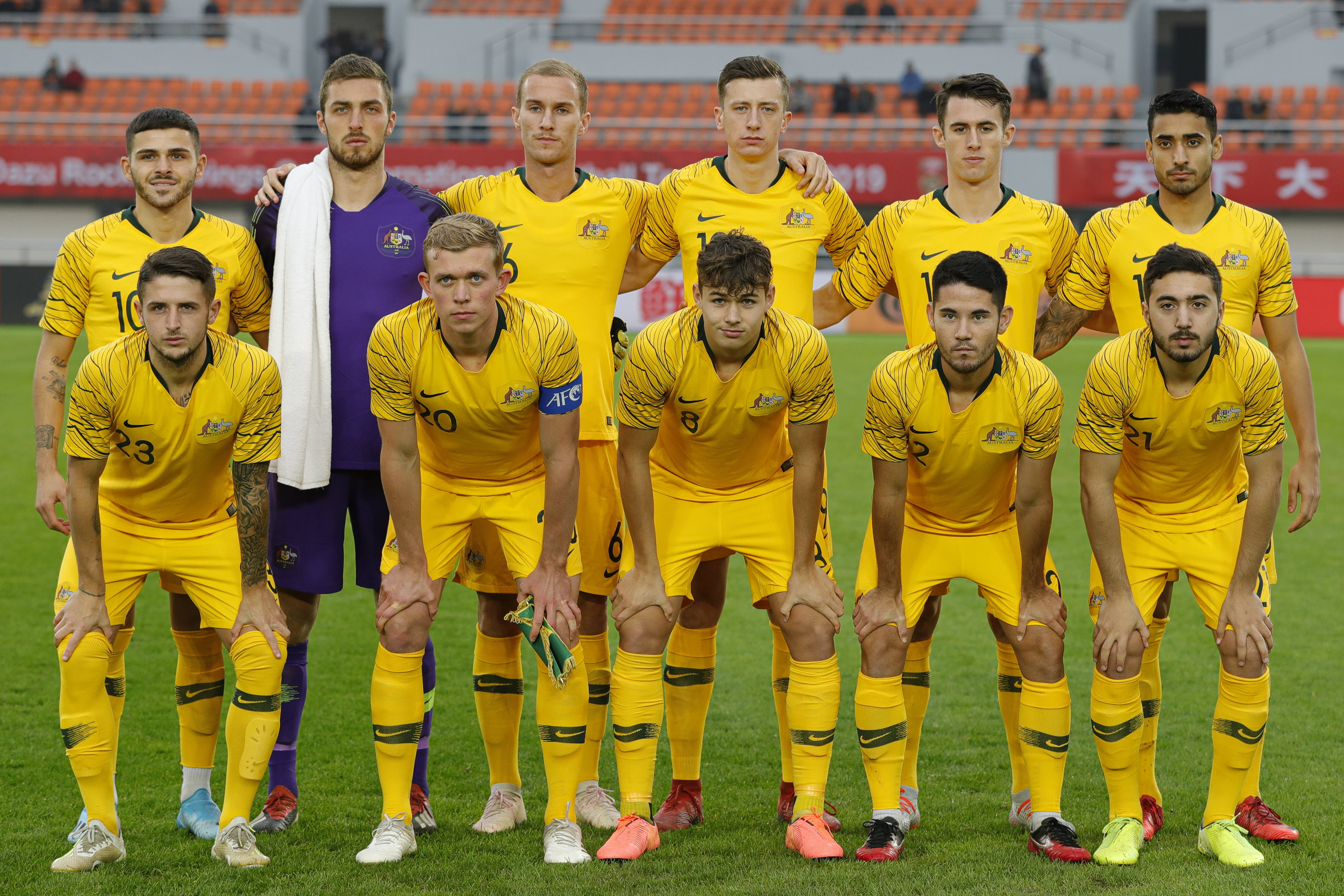 Australia's starting XI against Lithuania