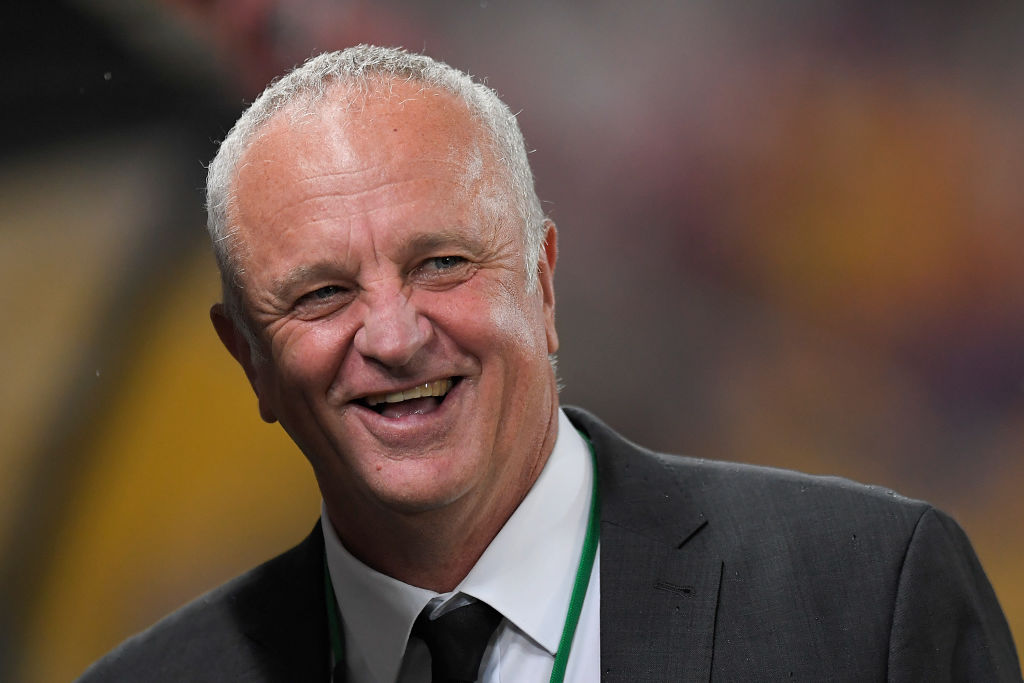 Arnie smiles