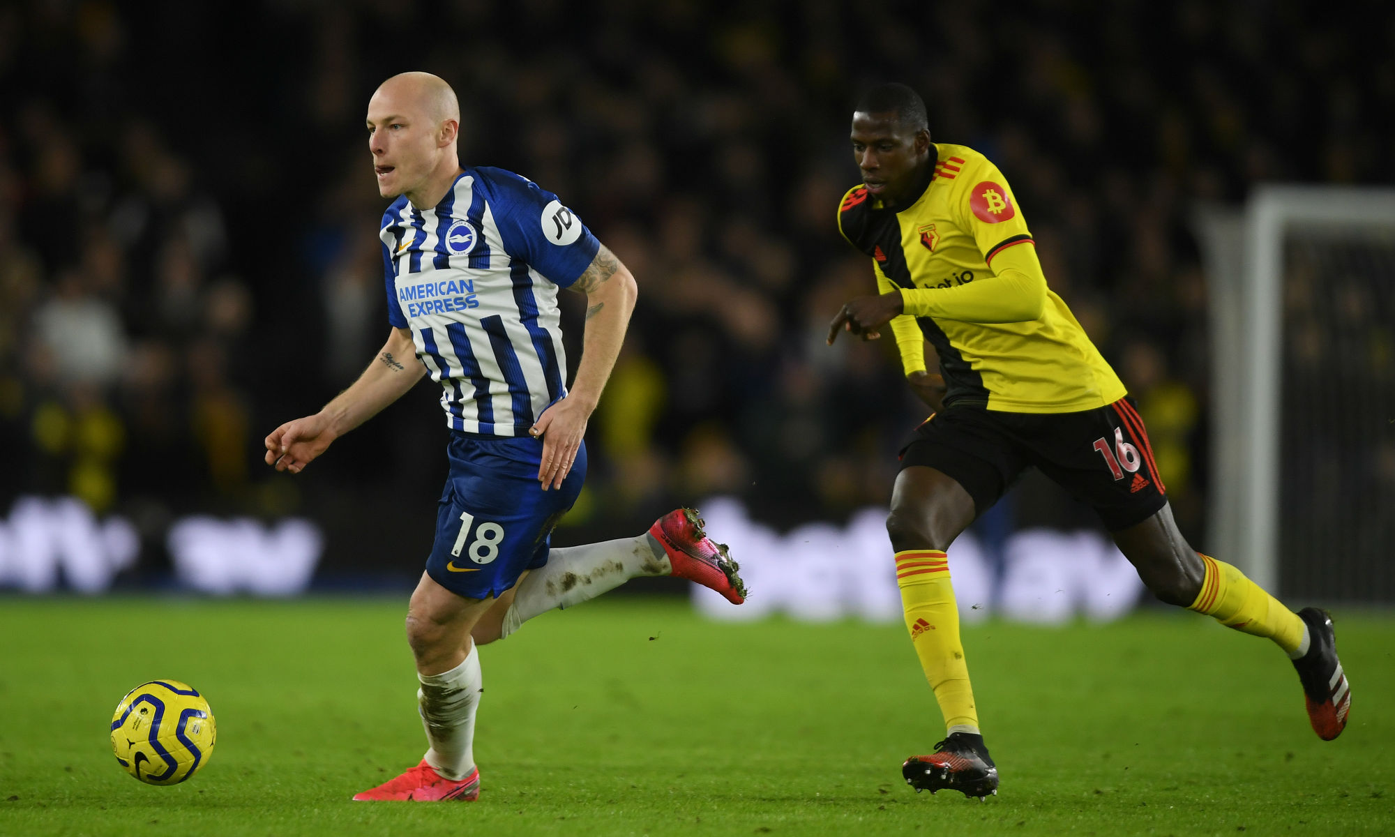 Aaron Mooy provided a creative spark for Brighton against Watford