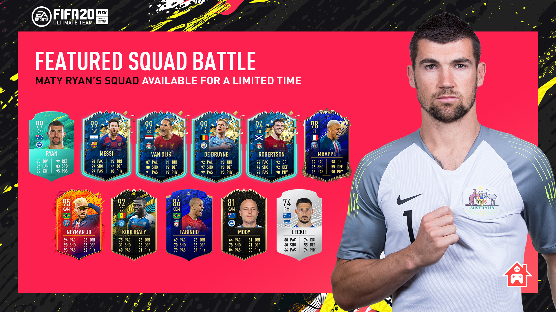 Mat Ryan featured squad battle