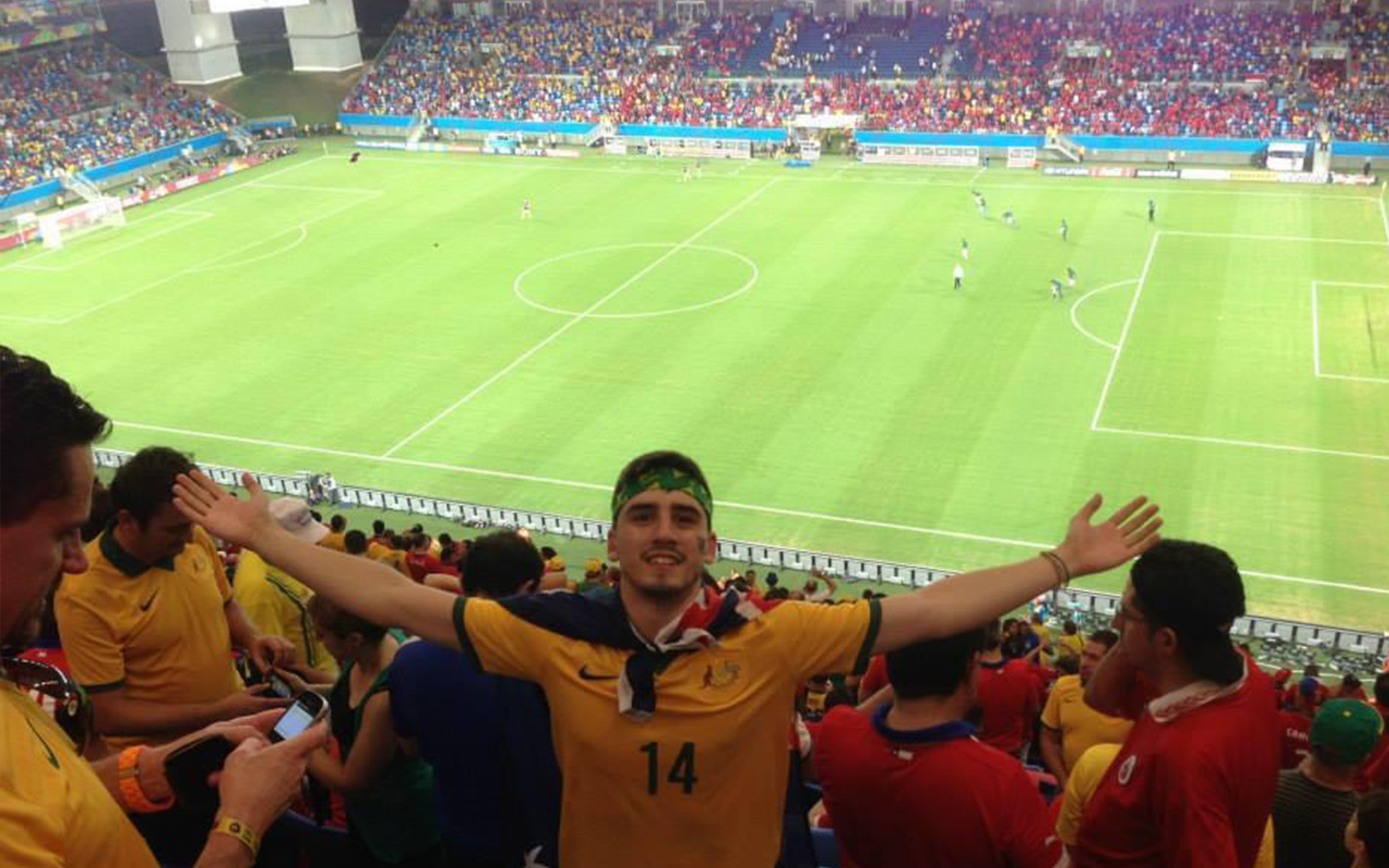 Remy at the Chile game