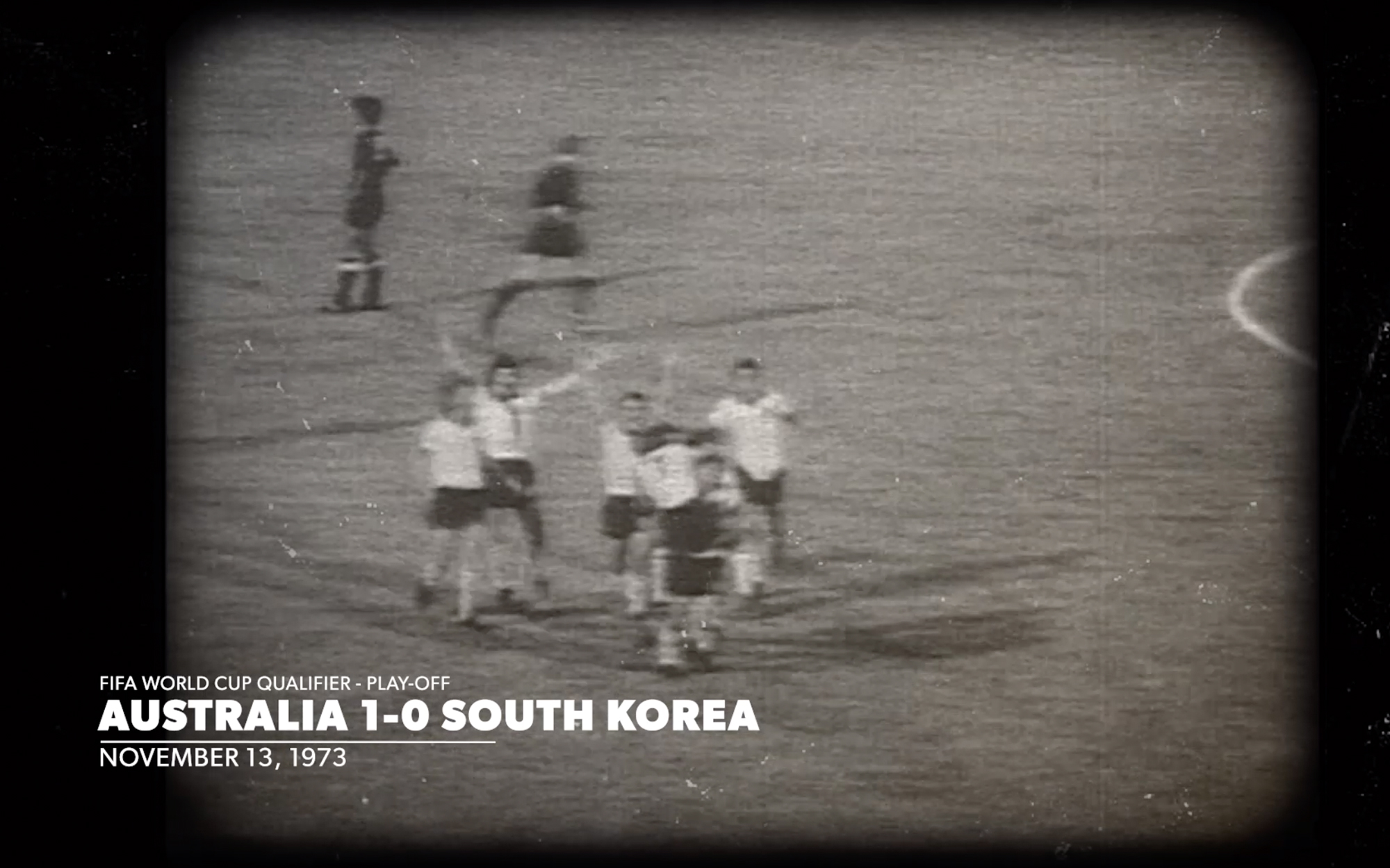 Socceroos celebrate goal v Korea