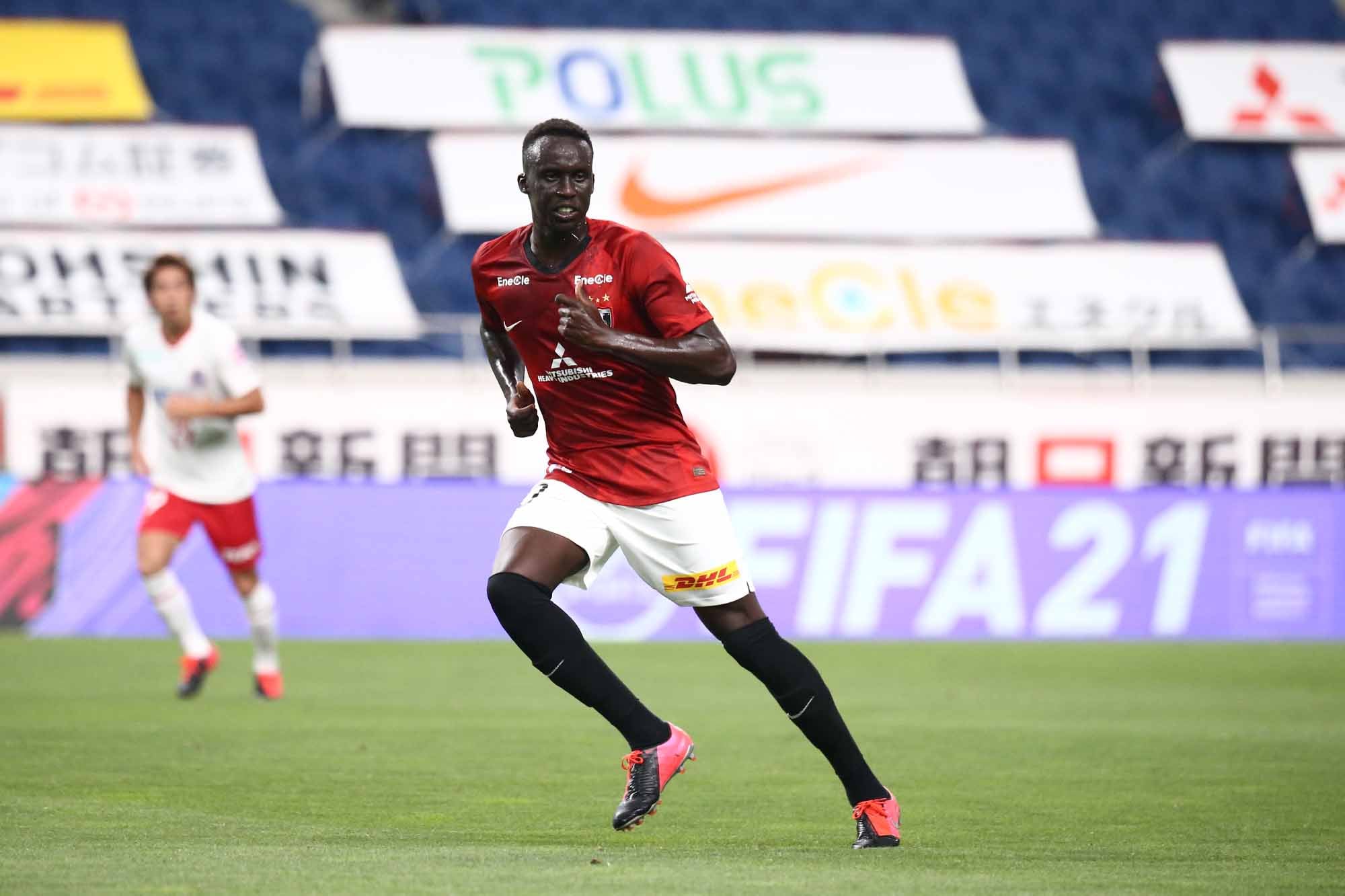 Thomas Deng in action for Urawa Thomas Deng in action for Urawa