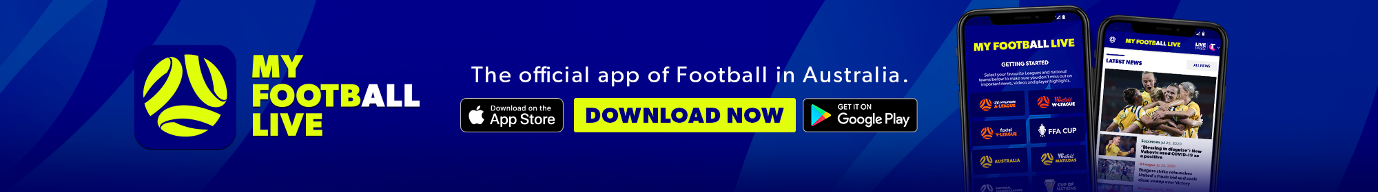 My Football Live App Thin Banner My Football Live App Thin Banner