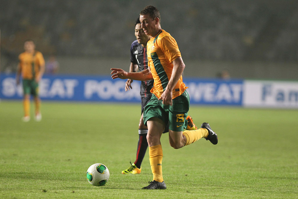 Duke in action for Australia against Japan in 2013