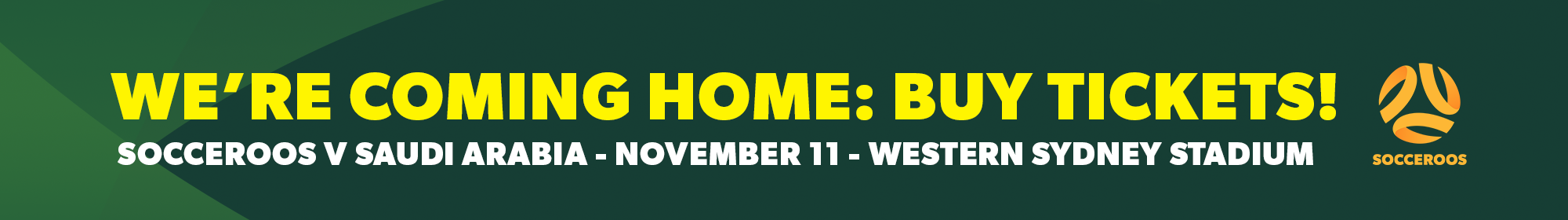 We're coming home tickets