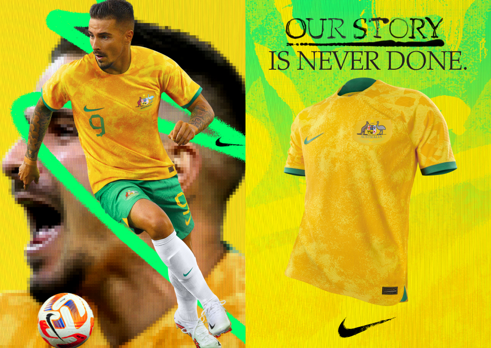 Socceroos Jamie Maclaren new home jersey 2022