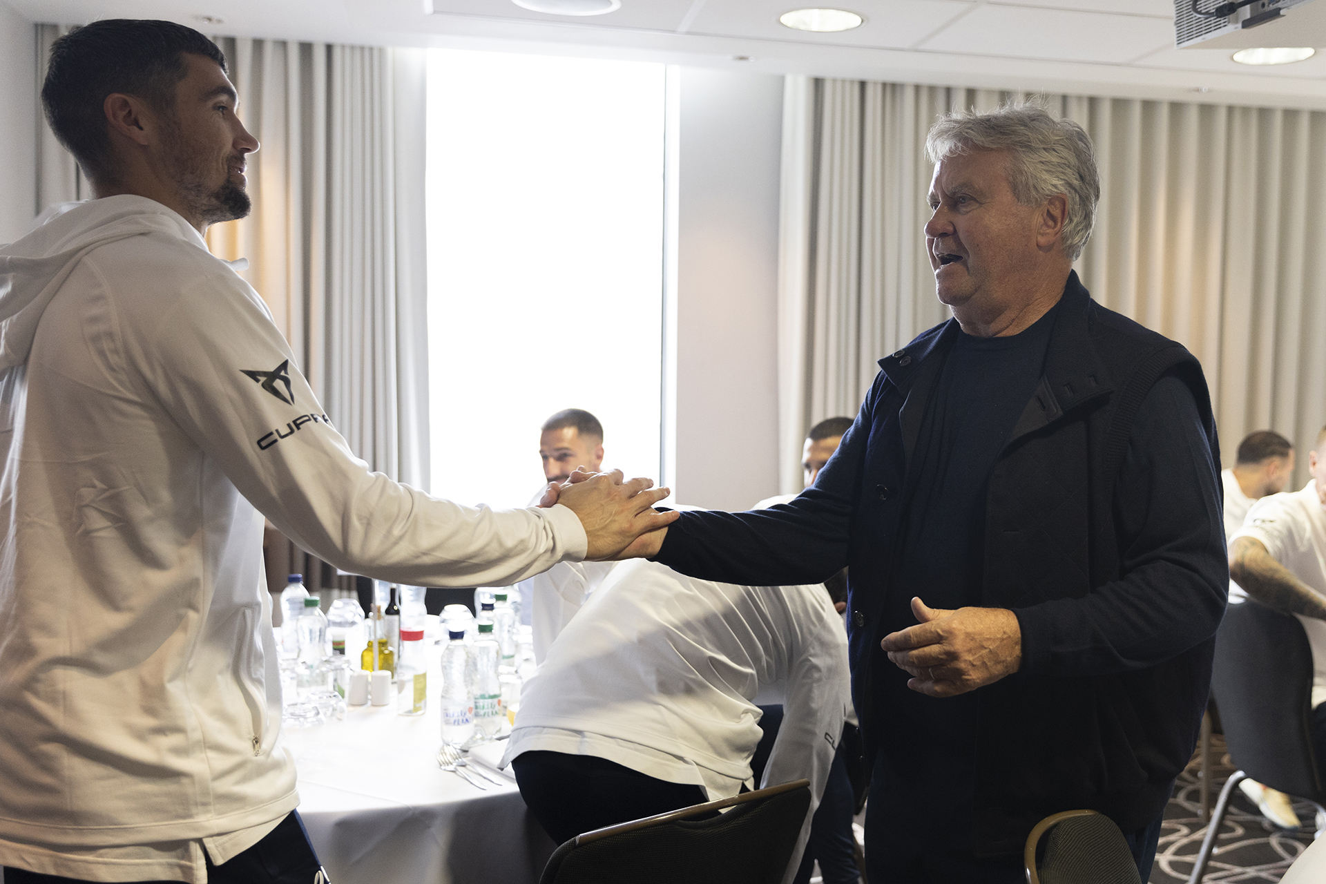 Guus Hiddink and Maty Ryan
