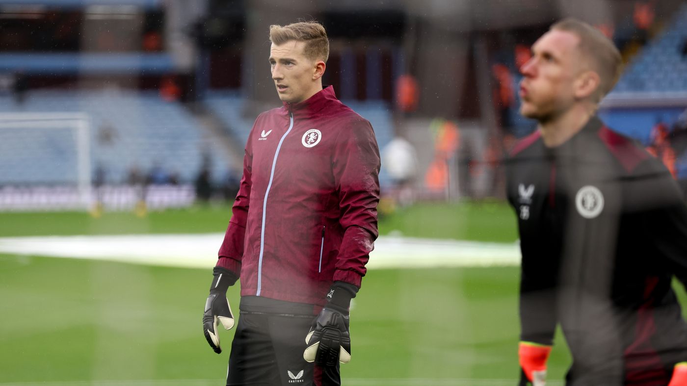 Joe Gauci in training at Aston Villa
