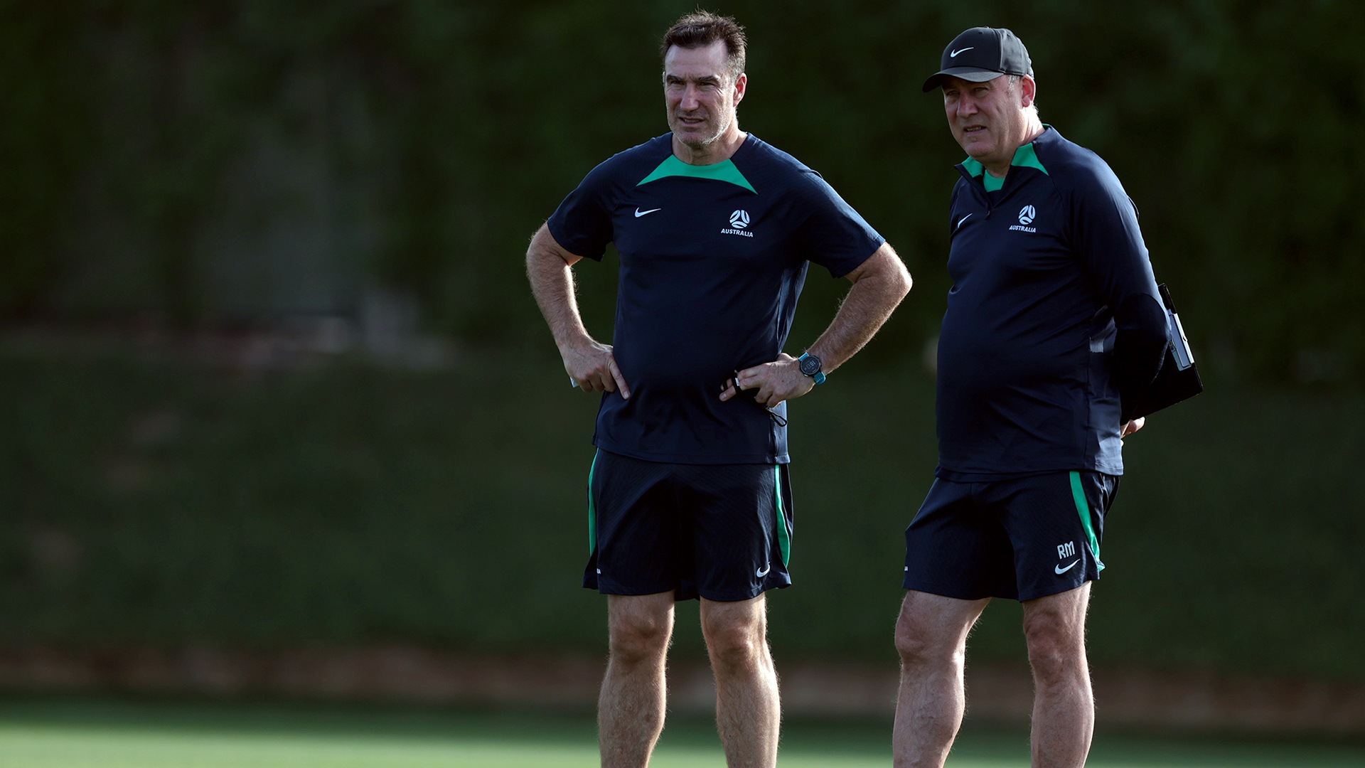 Tony Vidmar and Rene Meulensteen