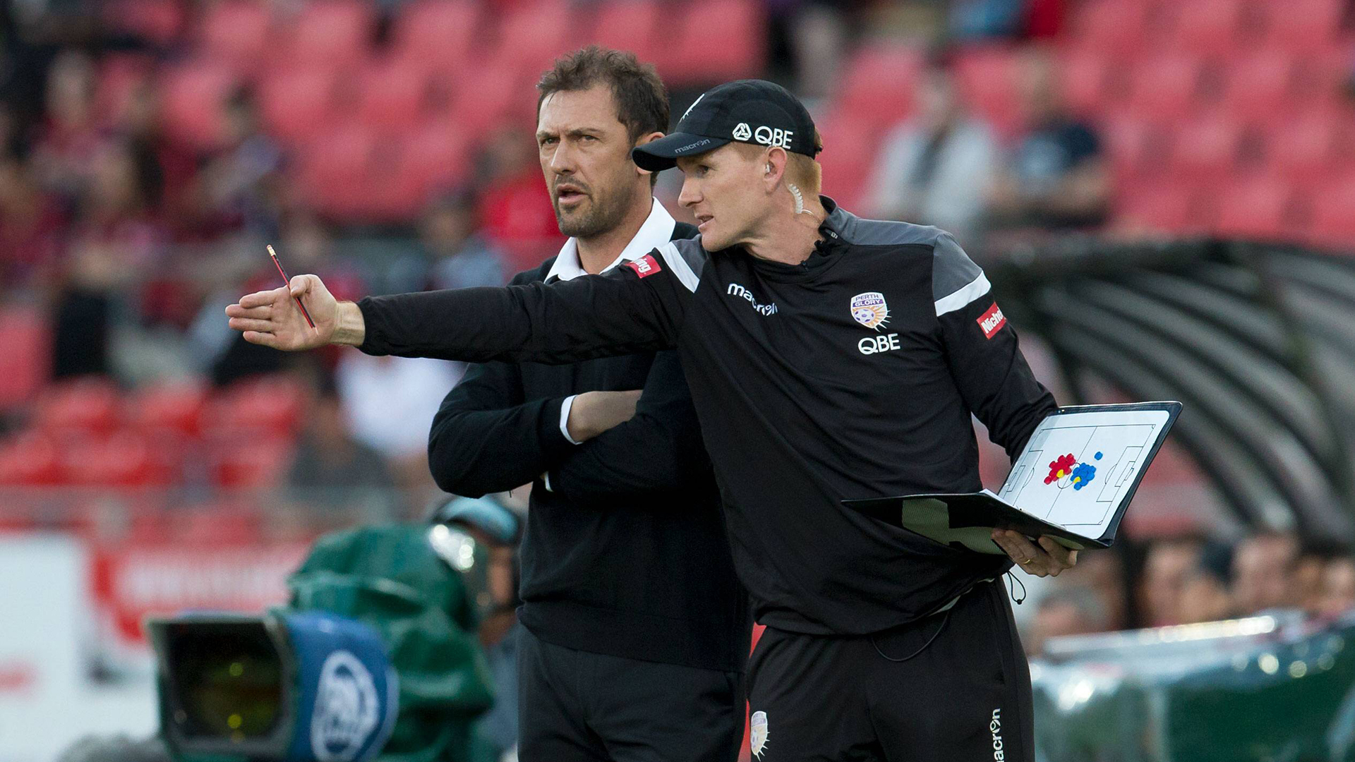 Hayden Foxe and Tony Popovic