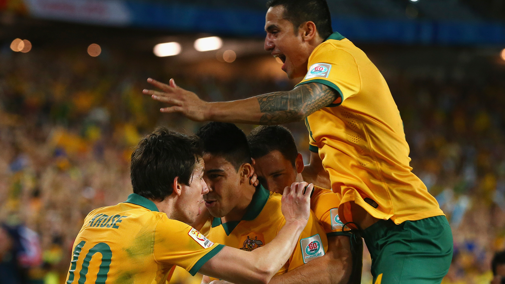 Robbie Kruse and Massimo Luongo