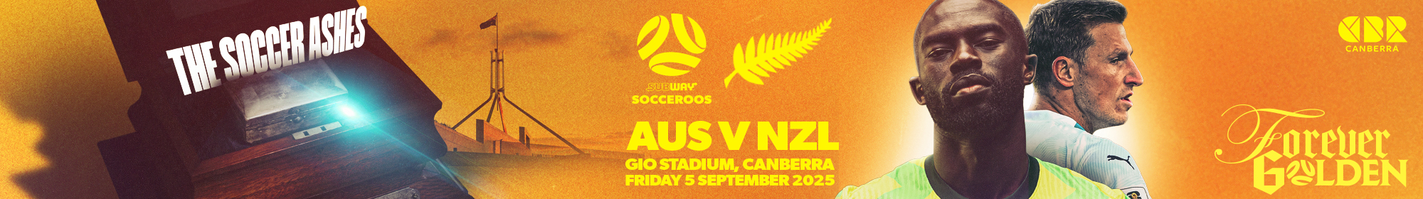AUSvNZL Soccer Ashes Thin Banner