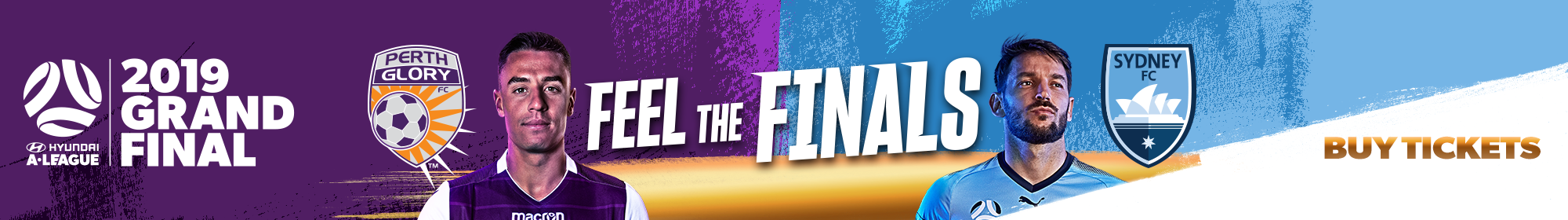 Perth Glory v Sydney FC Grand Final Tickets Thin Banner