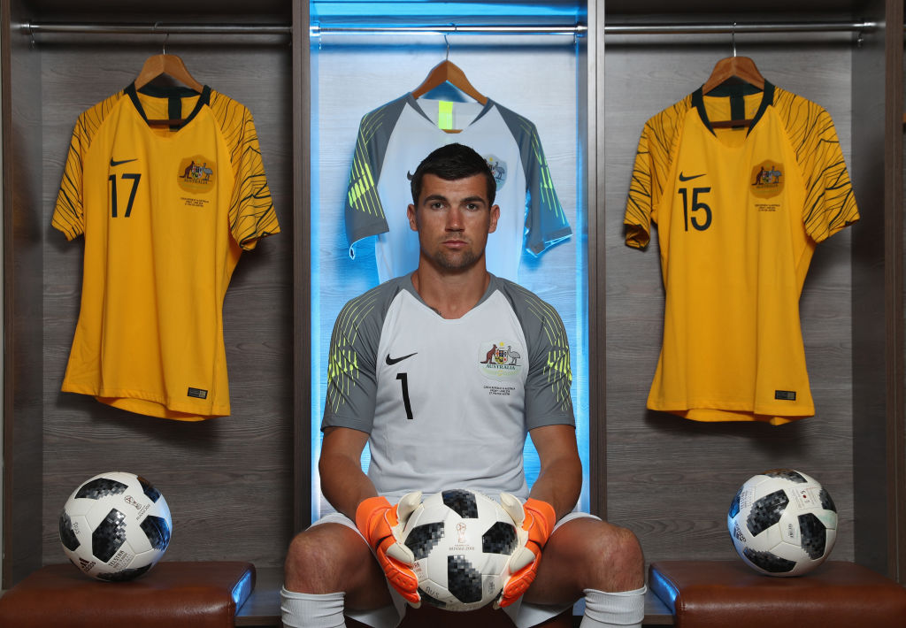 Mathew Ryan during a media session