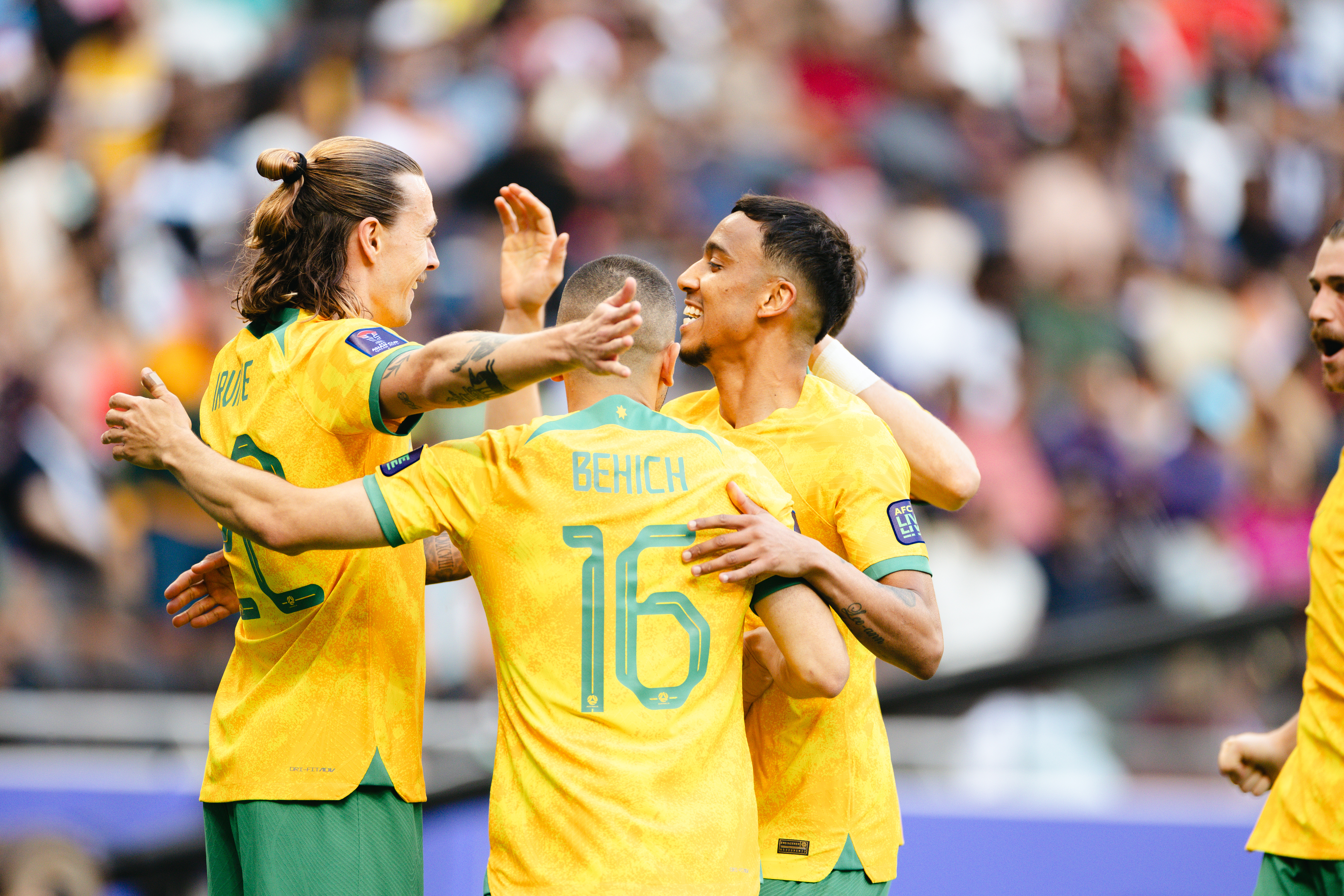 Socceroos vs India AFC Asian Cup Jackson Irvine Goal Celebration