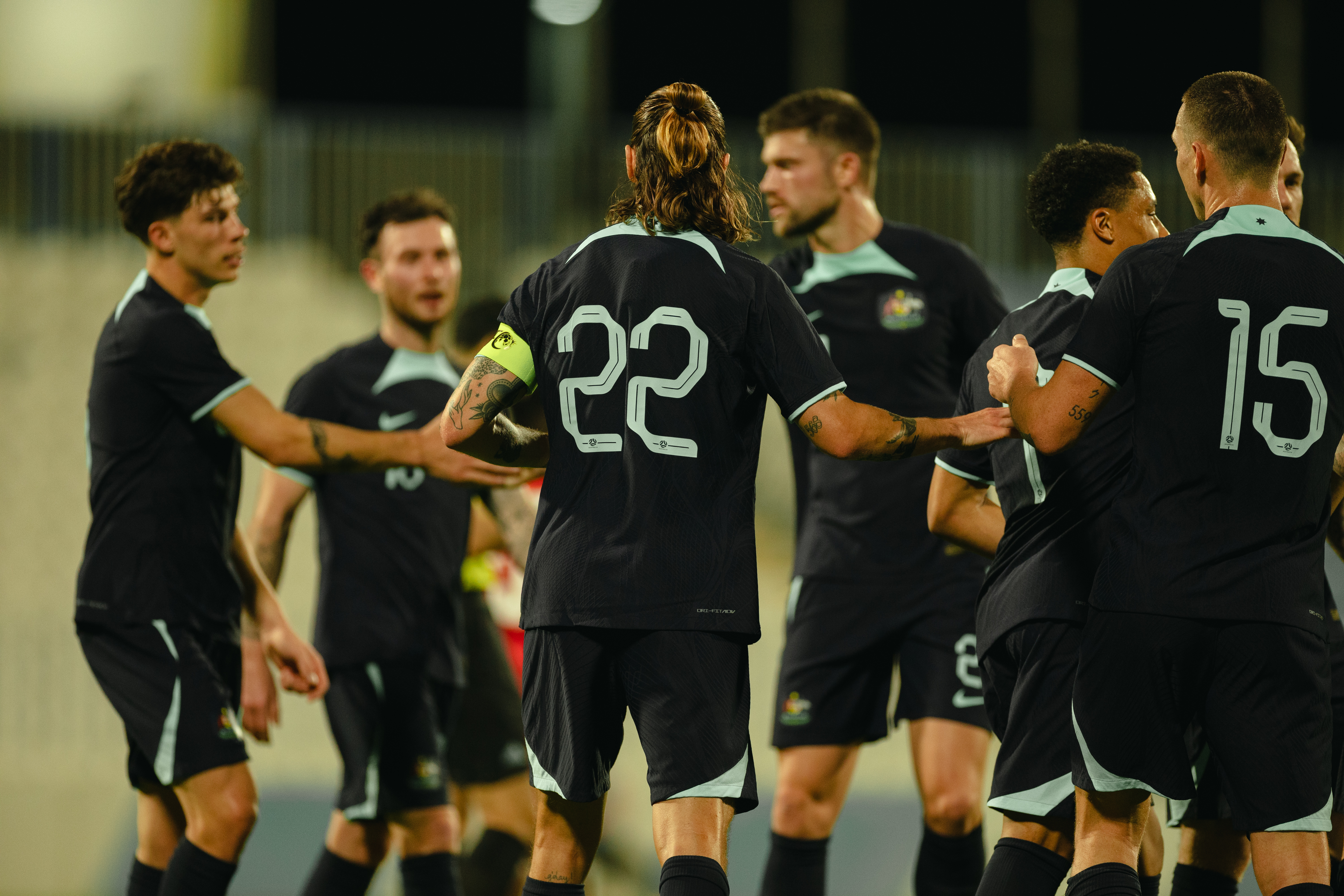 Socceroos Australia National Team Goal Celebration vs Bahrain