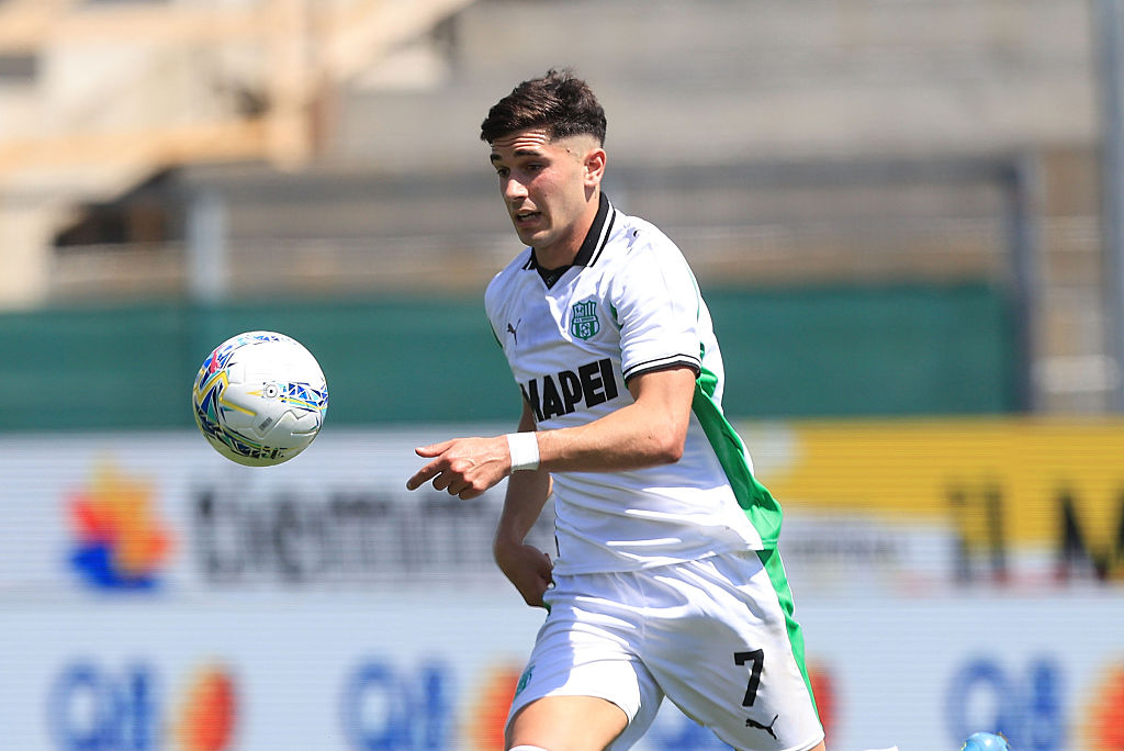 FLORENCE, ITALY - APRIL 26: Cristian Volpato of US Sassuolo in action during the Serie A match between ACF Fiorentina and US Sassuolo Calcio at Artemio Franchi on April 26, 2026 in Florence, Italy. (Photo by Gabriele Maltinti/Getty Images)